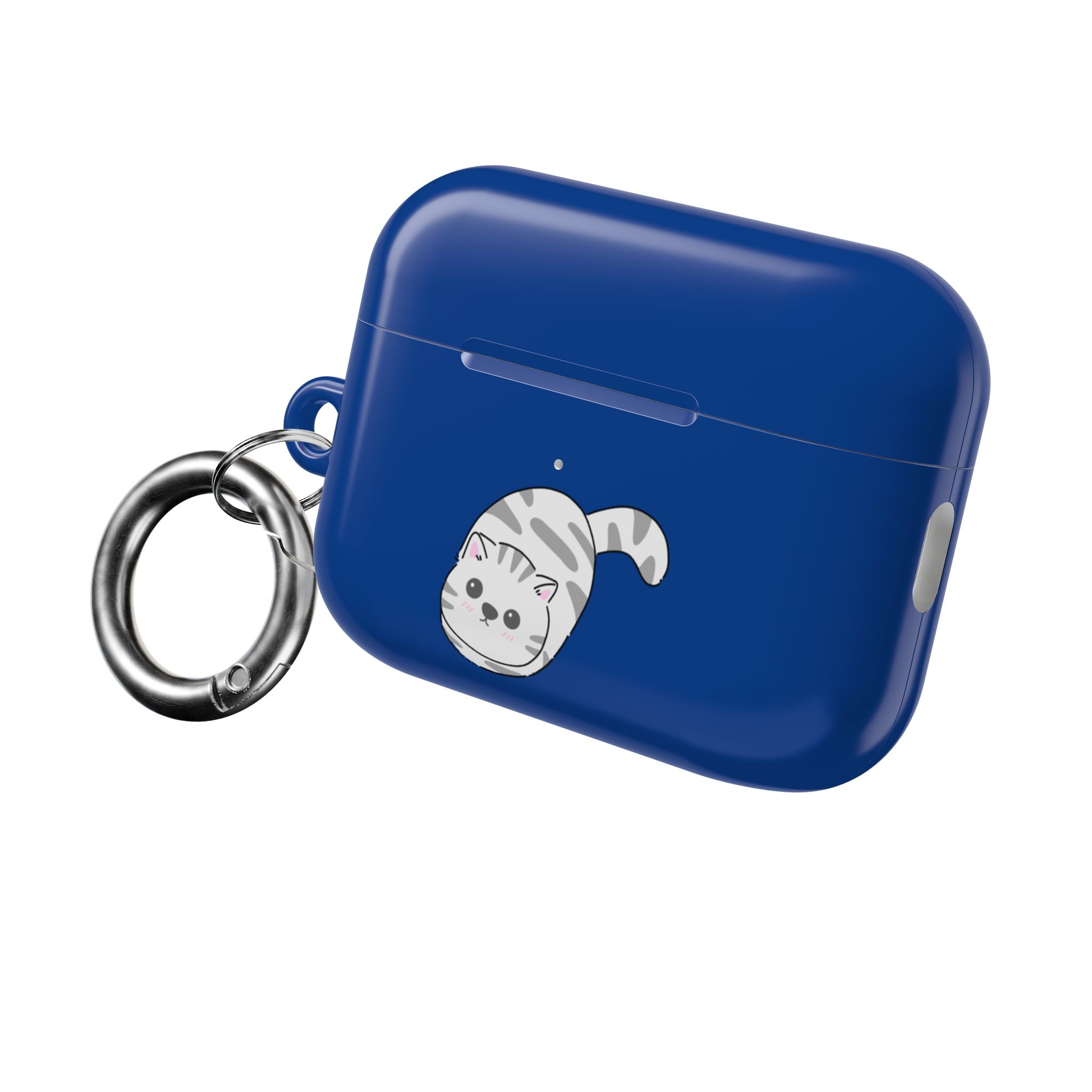 Cat & Fish AirPod Case - Cute Blue Protective AirPods Case