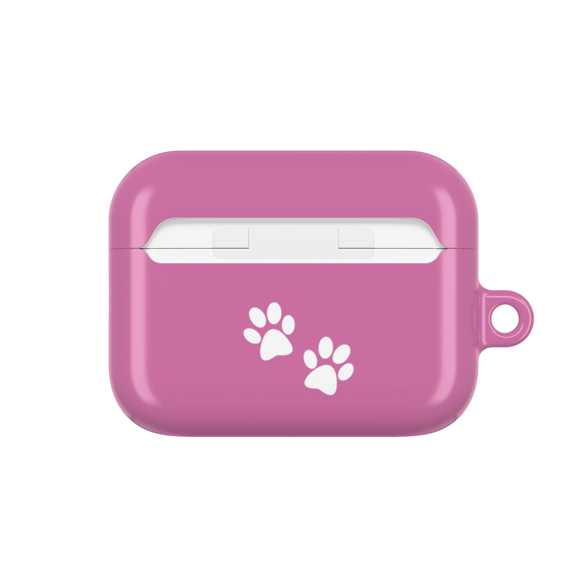 Pink AirPods Case with a Snoozing Bulldog