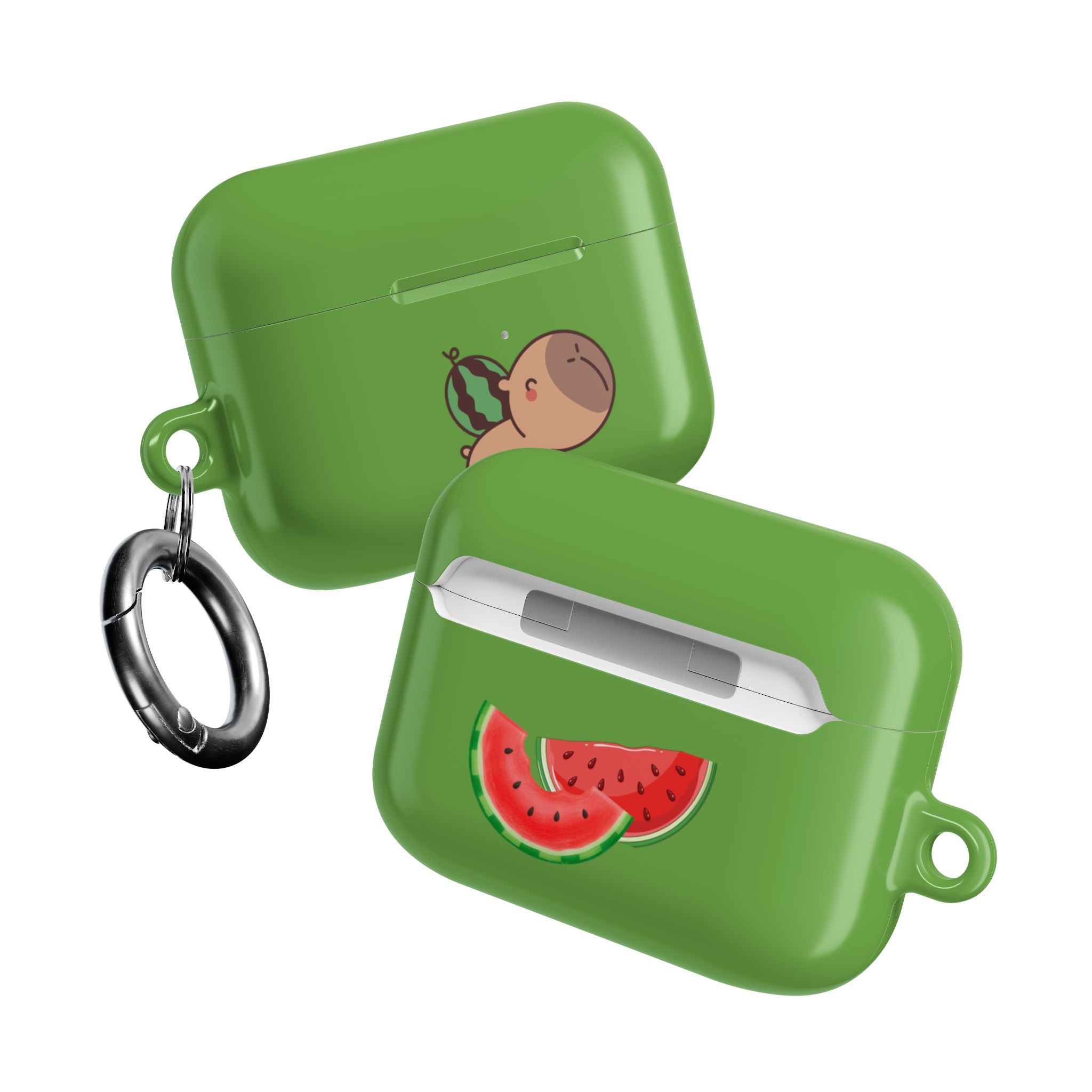 Capybara and Watermelons AirPods Case
