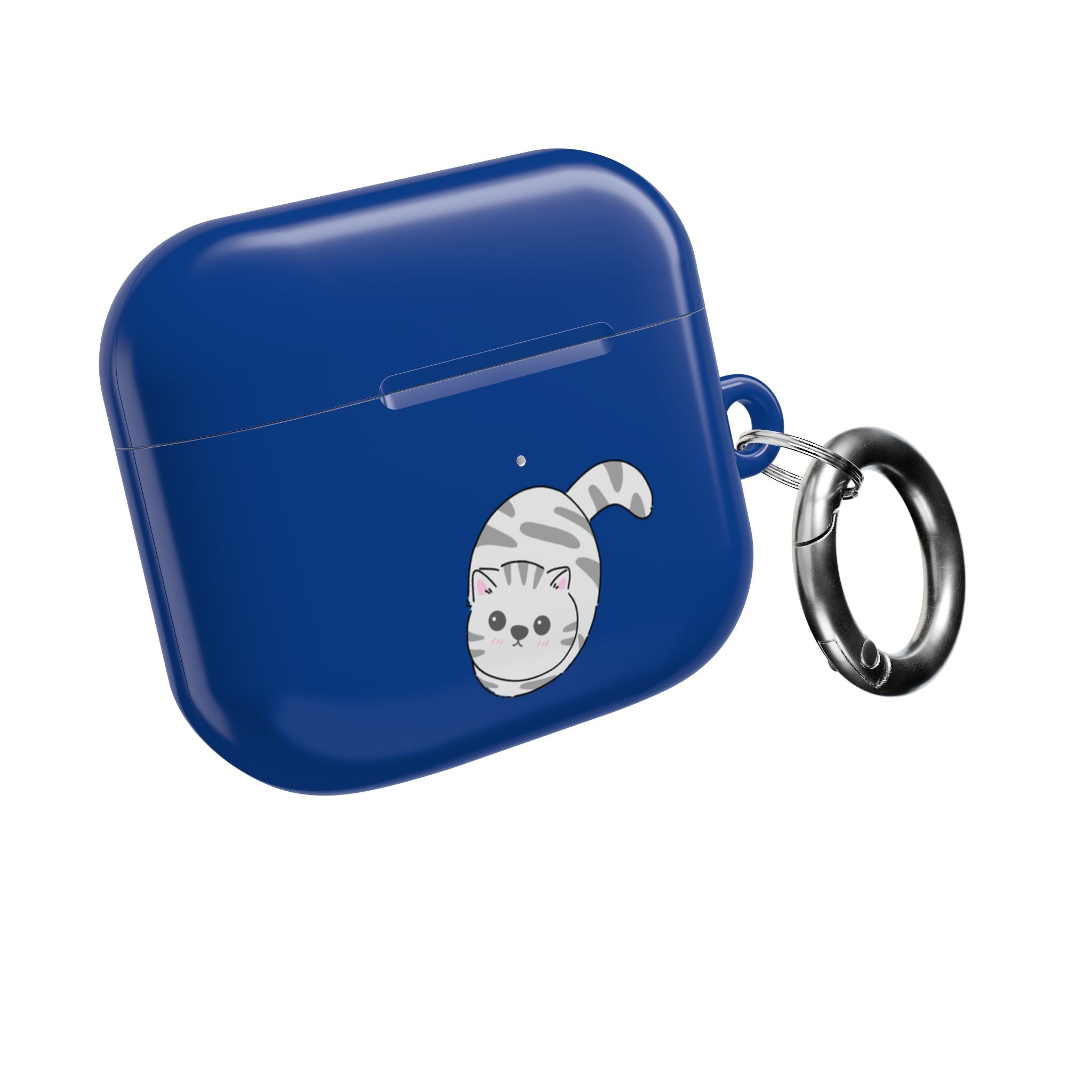 Cat & Fish AirPod Case - Cute Blue Protective AirPods Case
