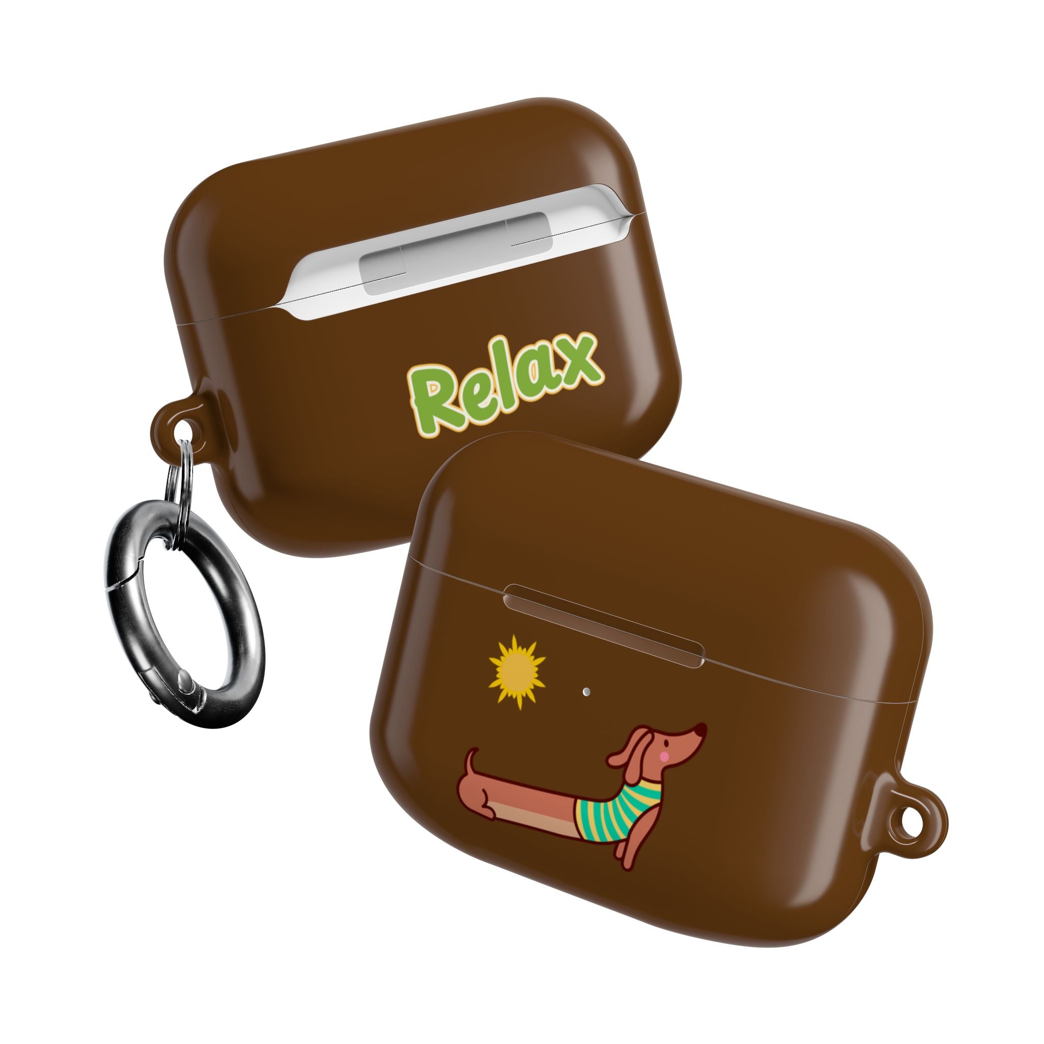 Dachshund 'Relax' AirPod Case - Cute Summer Dog Protective Cover