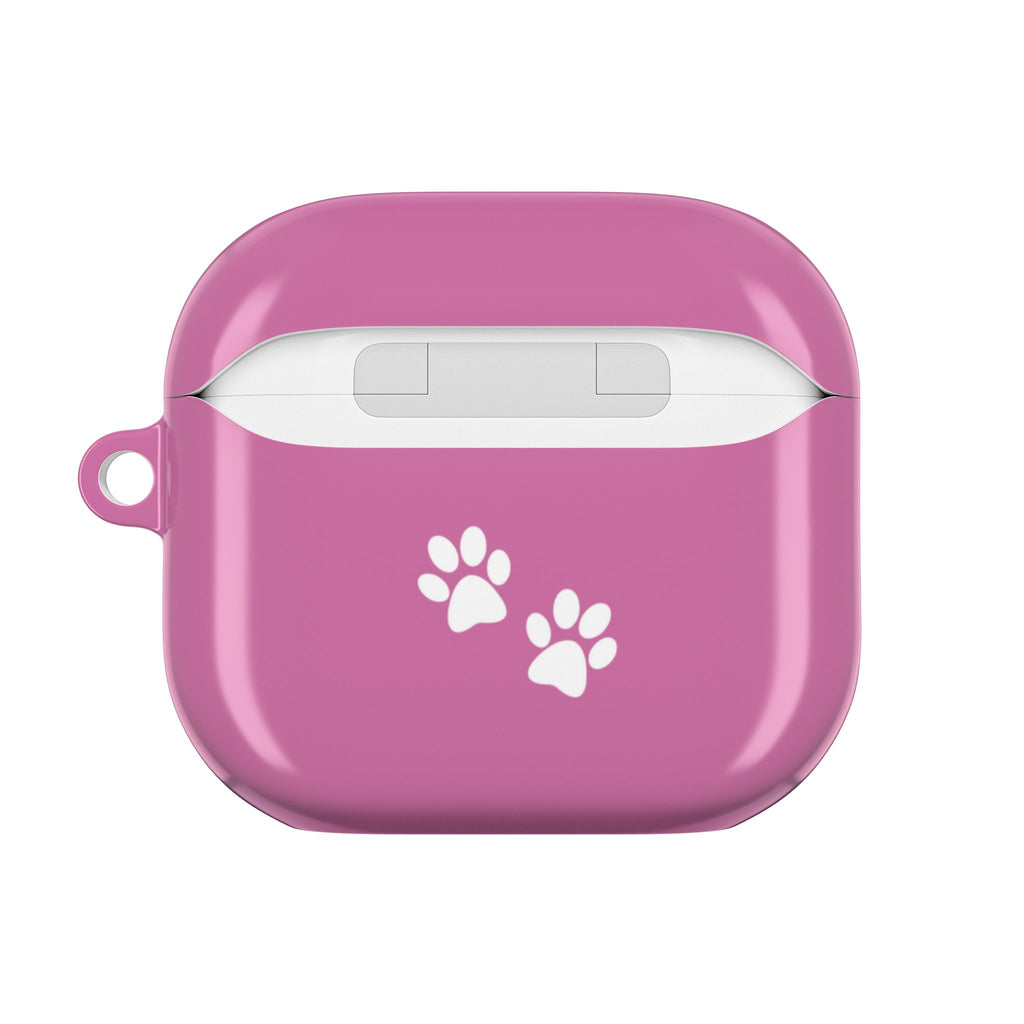 Pink AirPods Case with a Snoozing Bulldog
