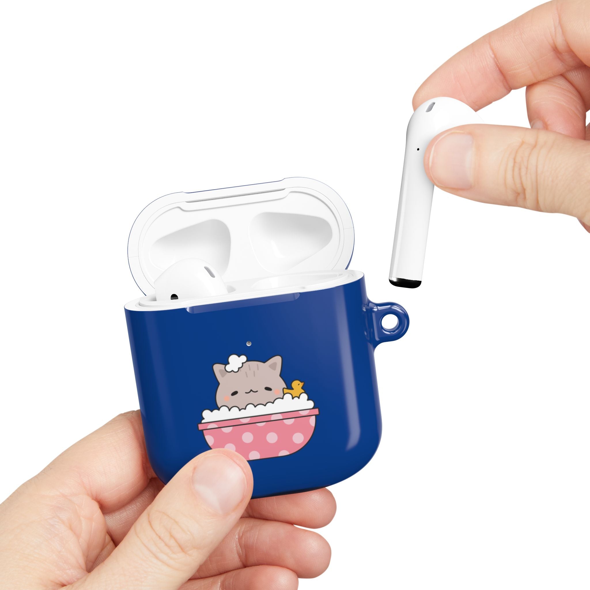 Cute Cat & Rubber Duck Bath AirPods Protective Case