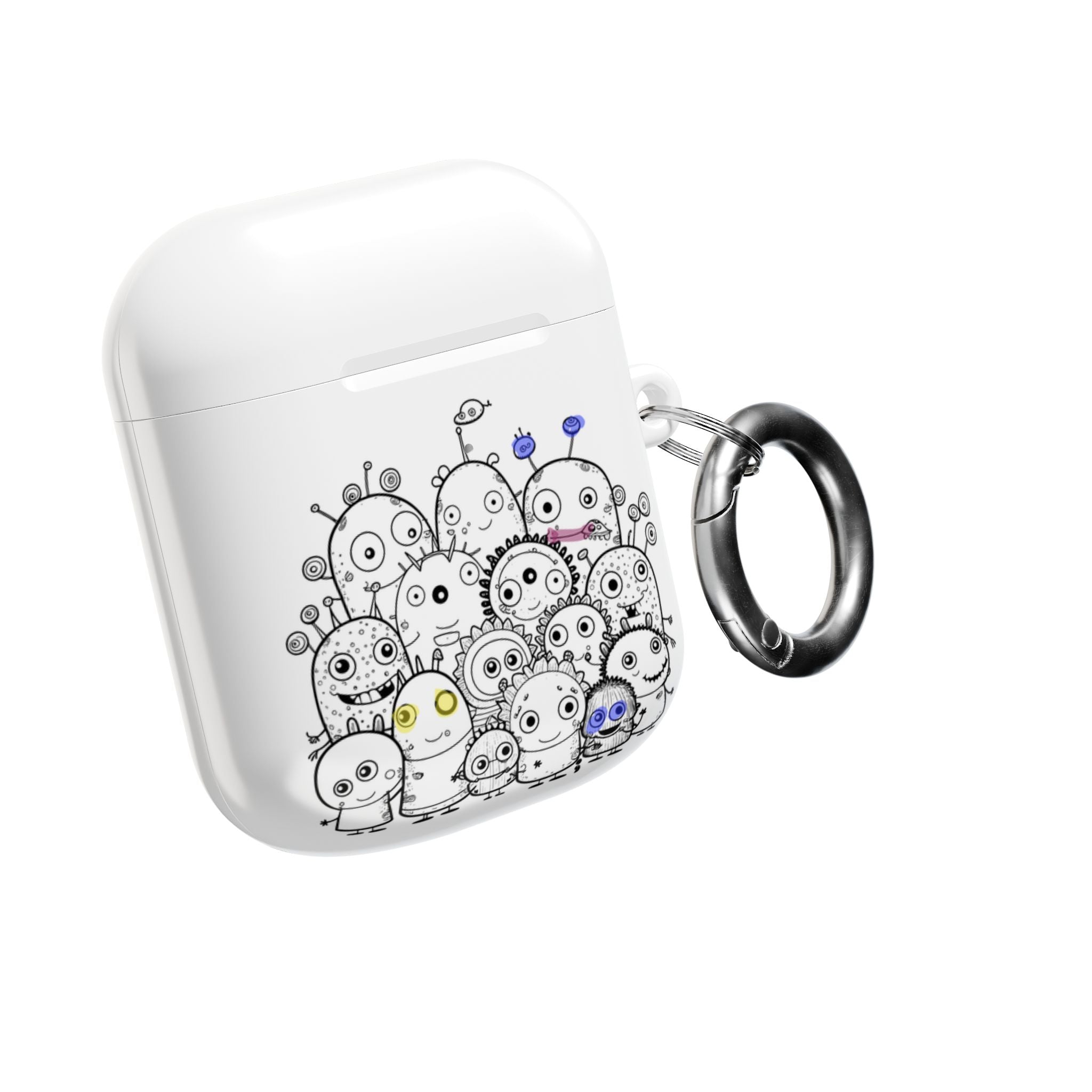 Cute Monster Crowd AirPods Case