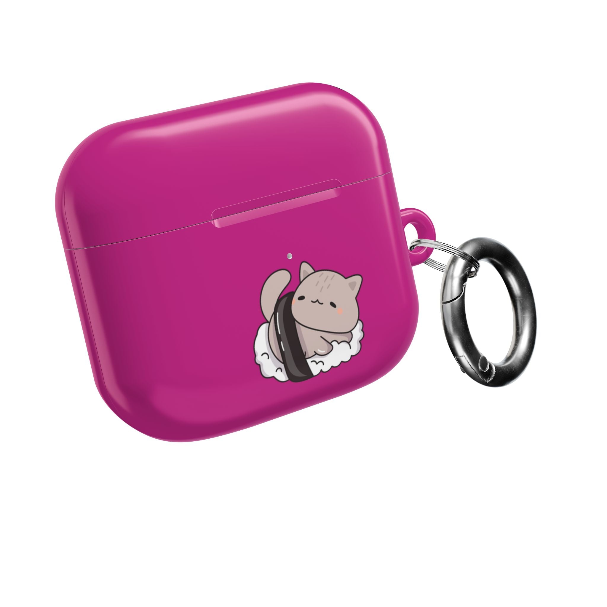 Cat Sushi AirPods Case - Cute Pink Protective Cover
