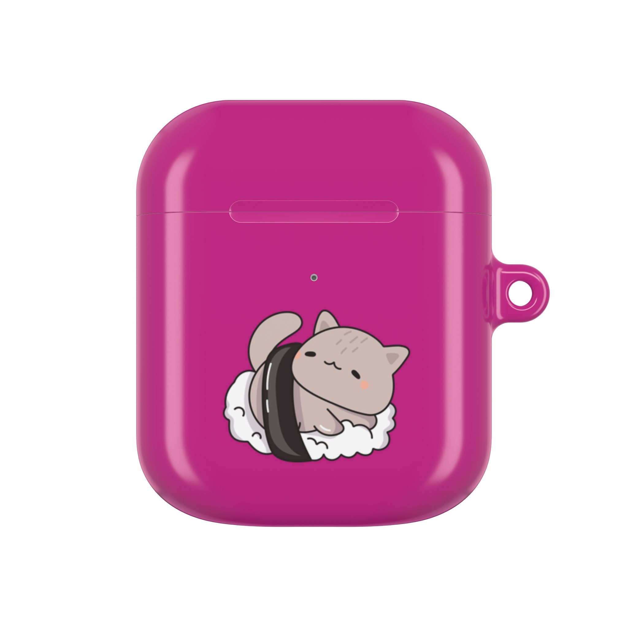 Cat Sushi AirPods Case - Cute Pink Protective Cover
