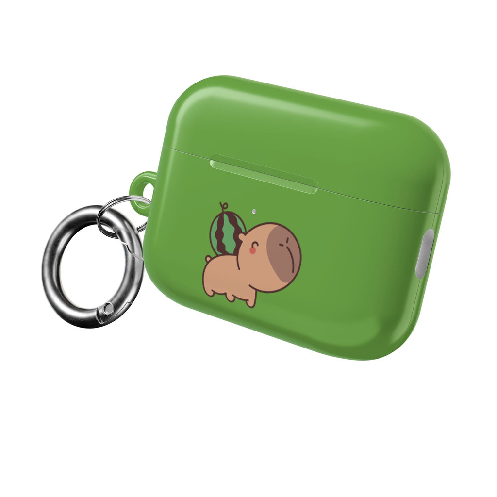 Capybara and Watermelons AirPods Case