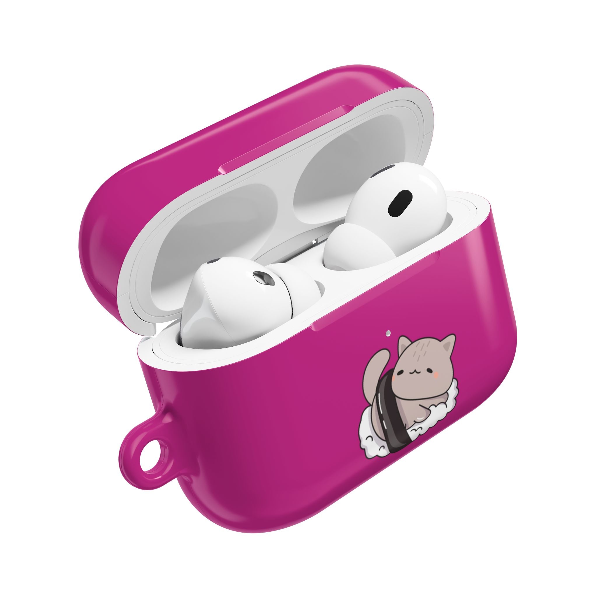 Cat Sushi AirPods Case - Cute Pink Protective Cover