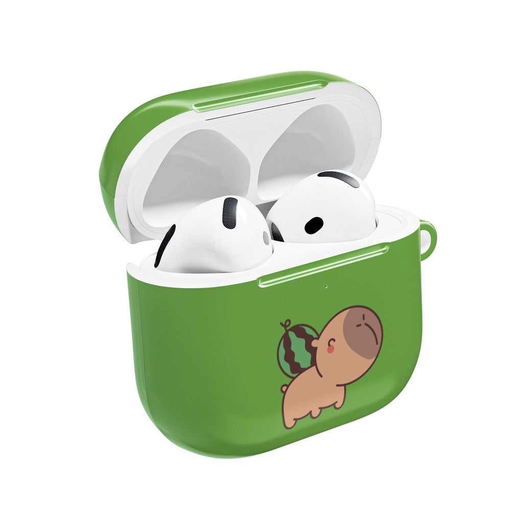 Capybara and Watermelons AirPods Case
