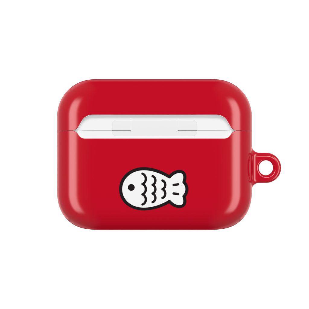 Lucky Japanese Cat & Fish Red AirPods or AirPods Pro Case