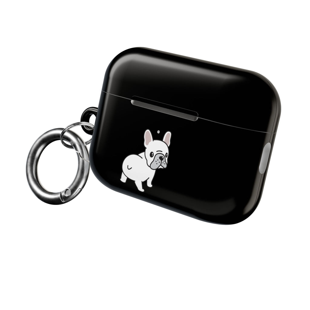 Cute French Bulldog AirPod Case - Black Protective Case