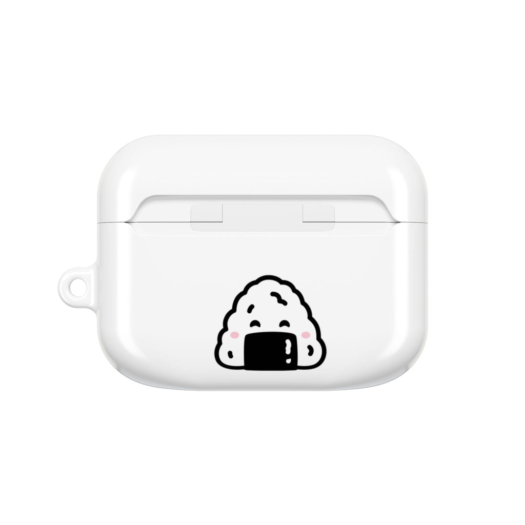 Japanese Cat & Onigiri White AirPod Case