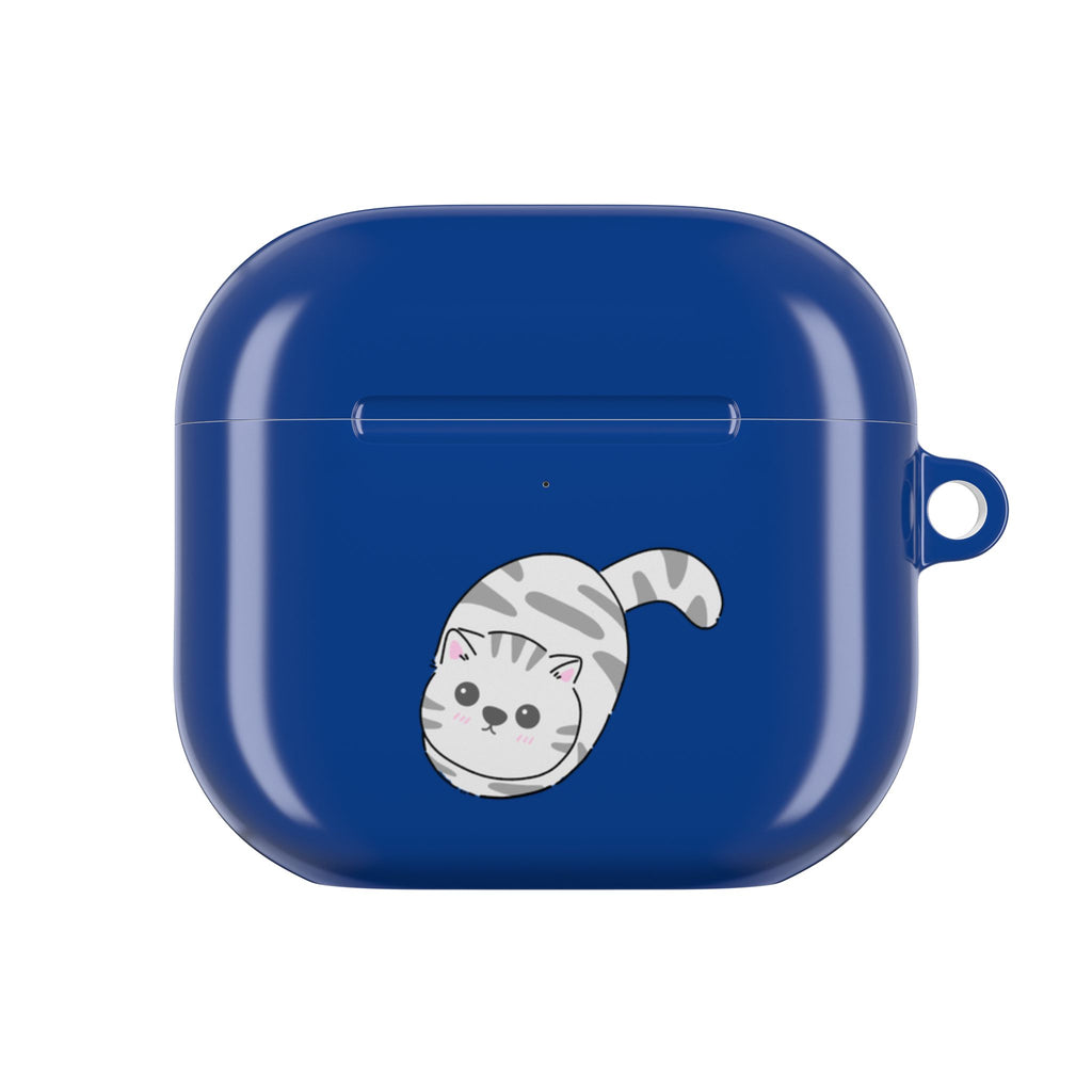Cat & Fish AirPod Case - Cute Blue Protective AirPods Case