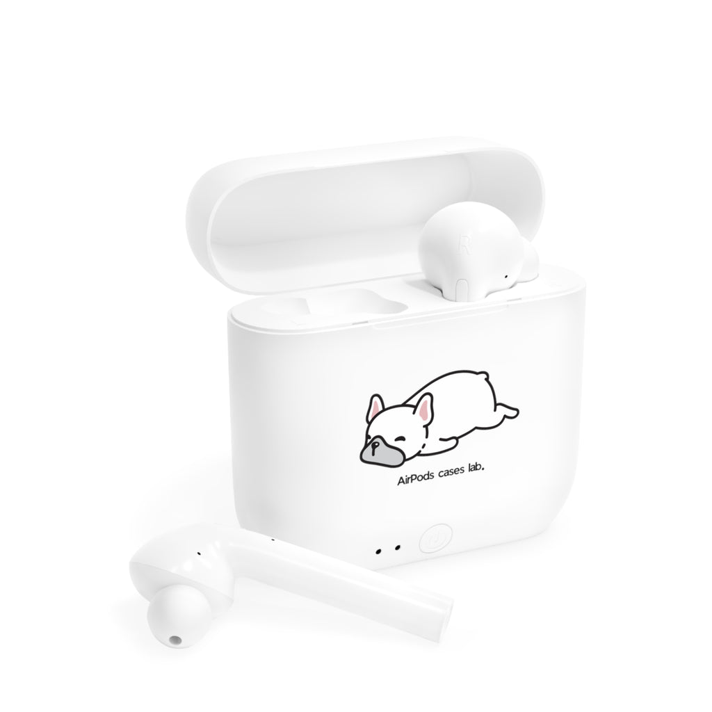 Sleeping Bulldog White Earbuds