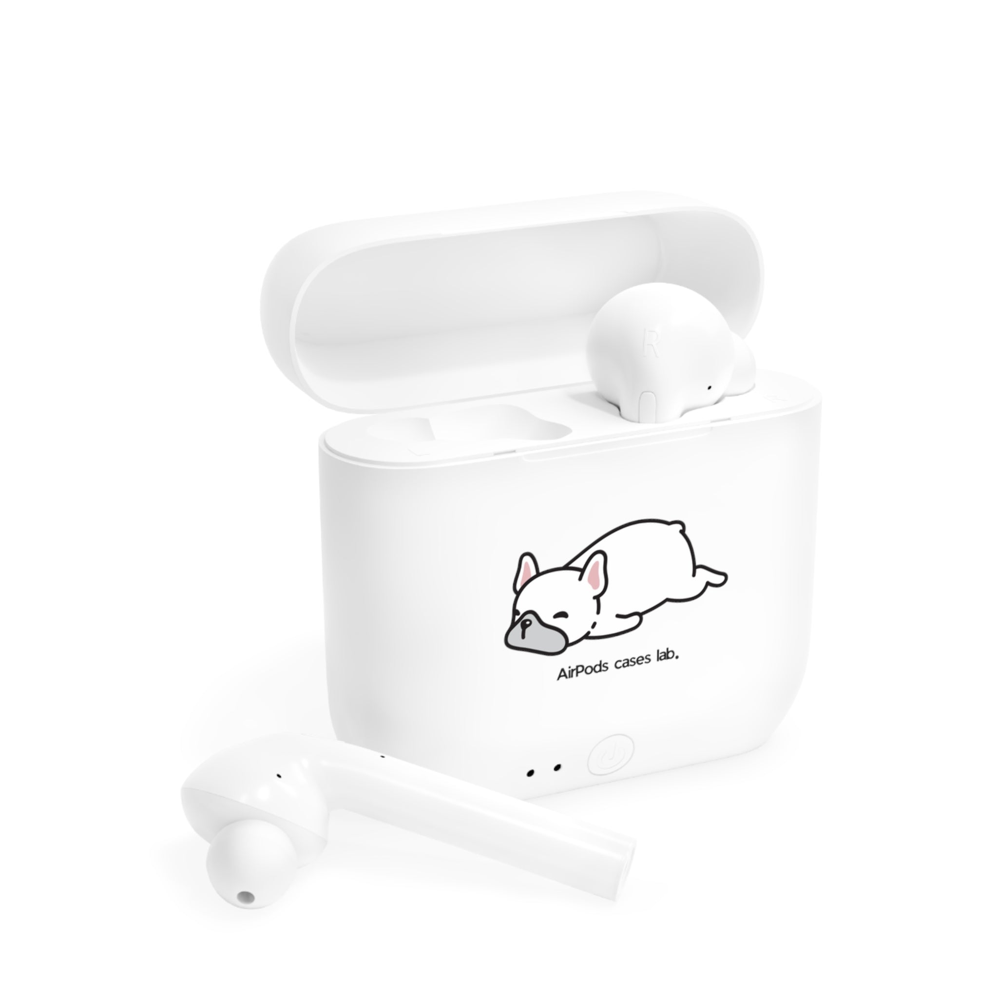 Sleeping Bulldog White Earbuds