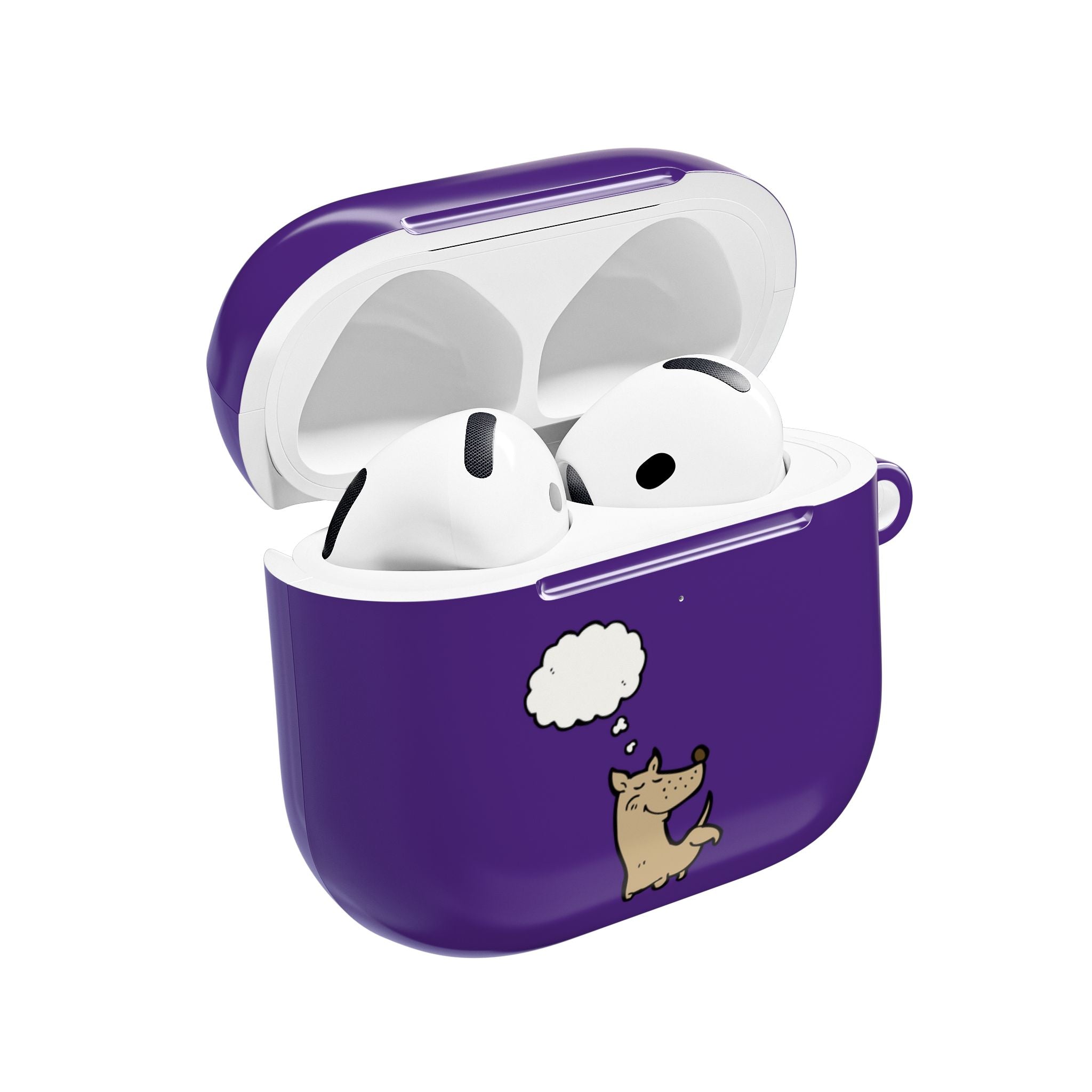 Happy Puppy Purple AirPods Case
