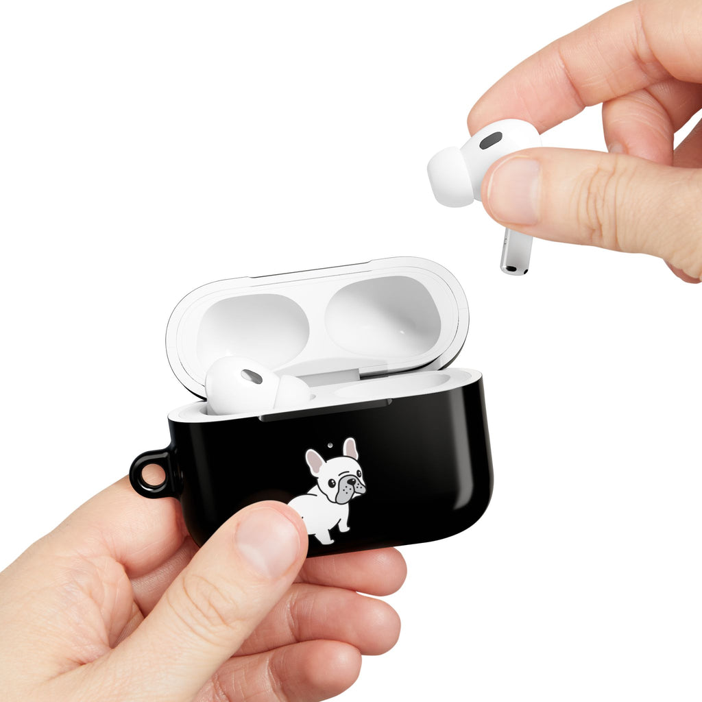 Cute French Bulldog AirPod Case - Black Protective Case