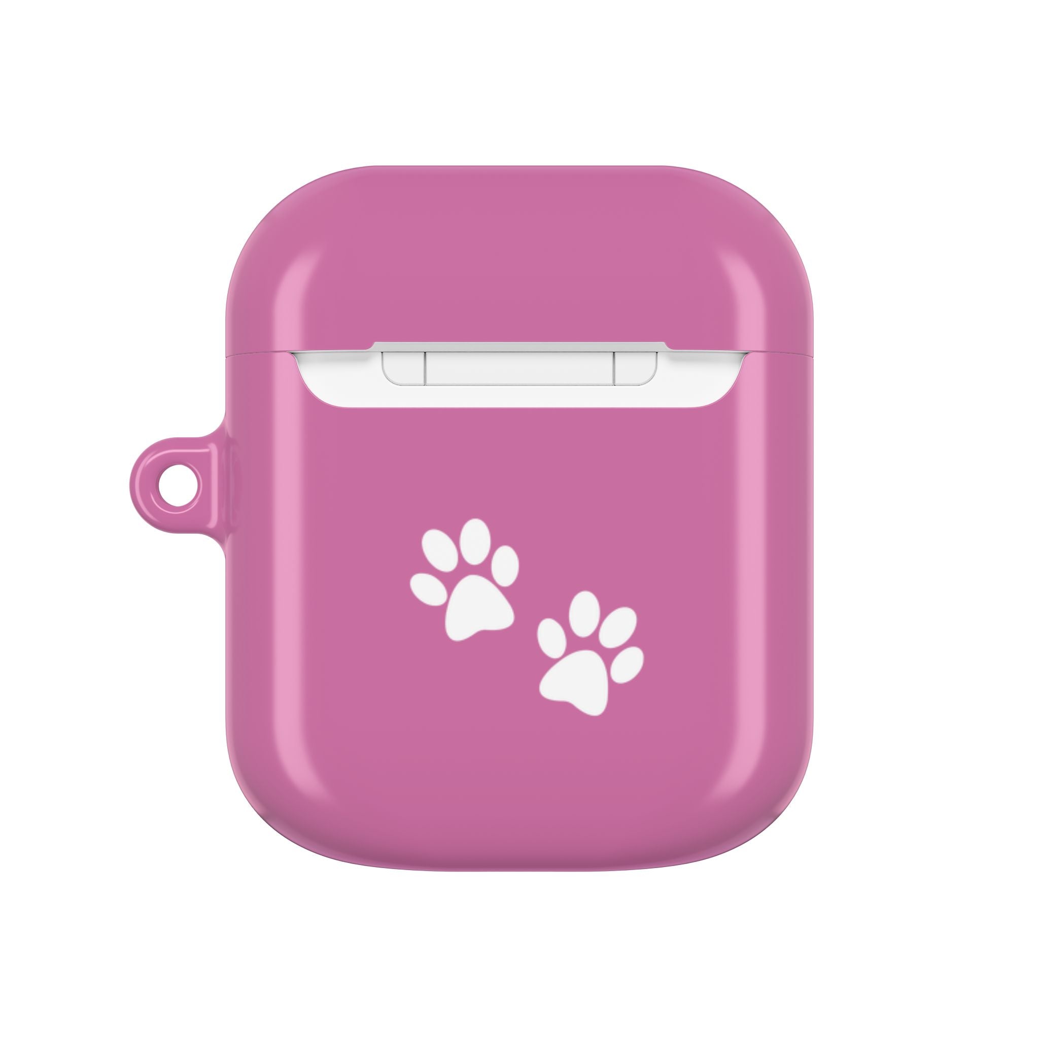 Pink AirPods Case with a Snoozing Bulldog