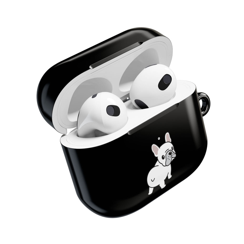 Cute French Bulldog AirPod Case - Black Protective Case