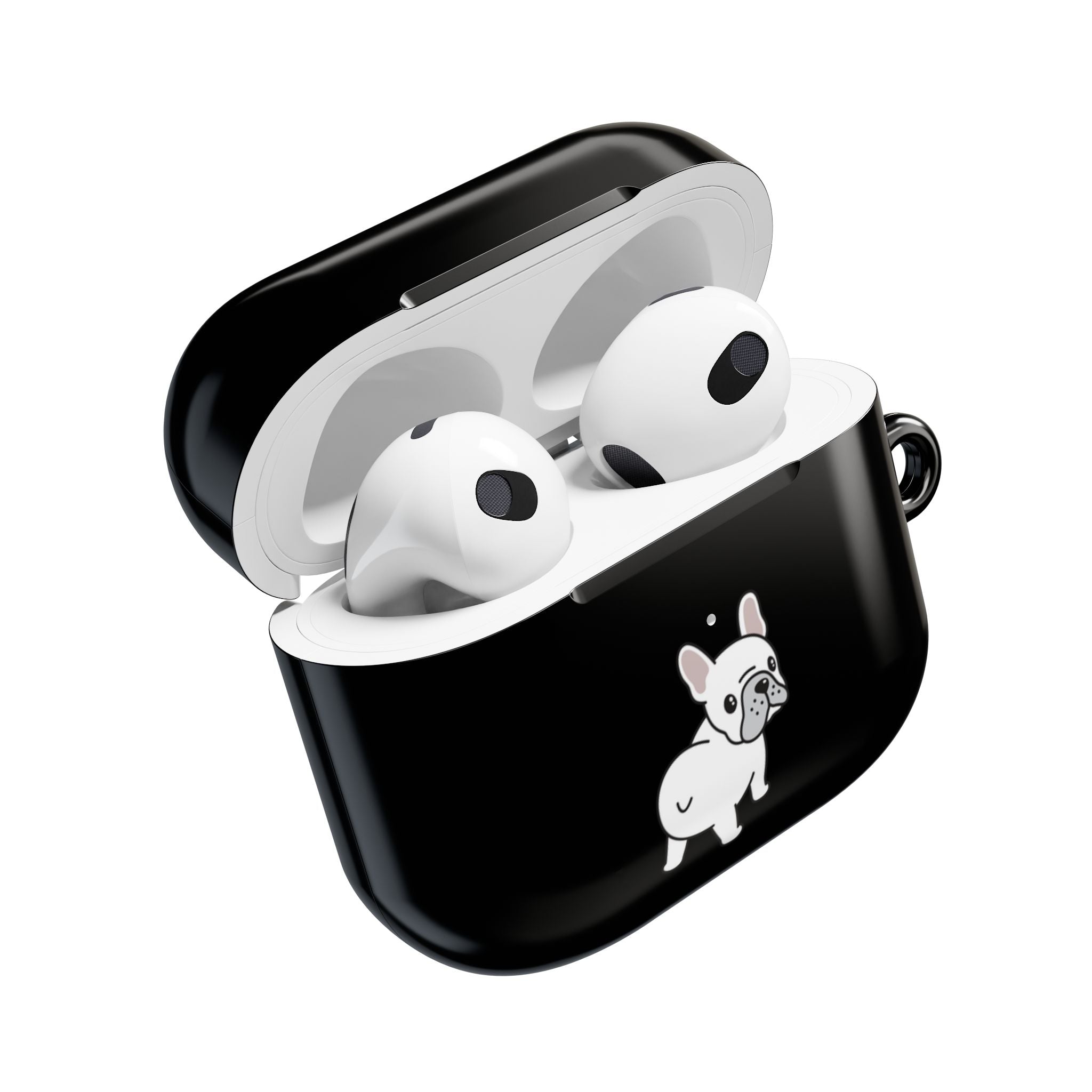 Cute French Bulldog AirPod Case - Black Protective Case