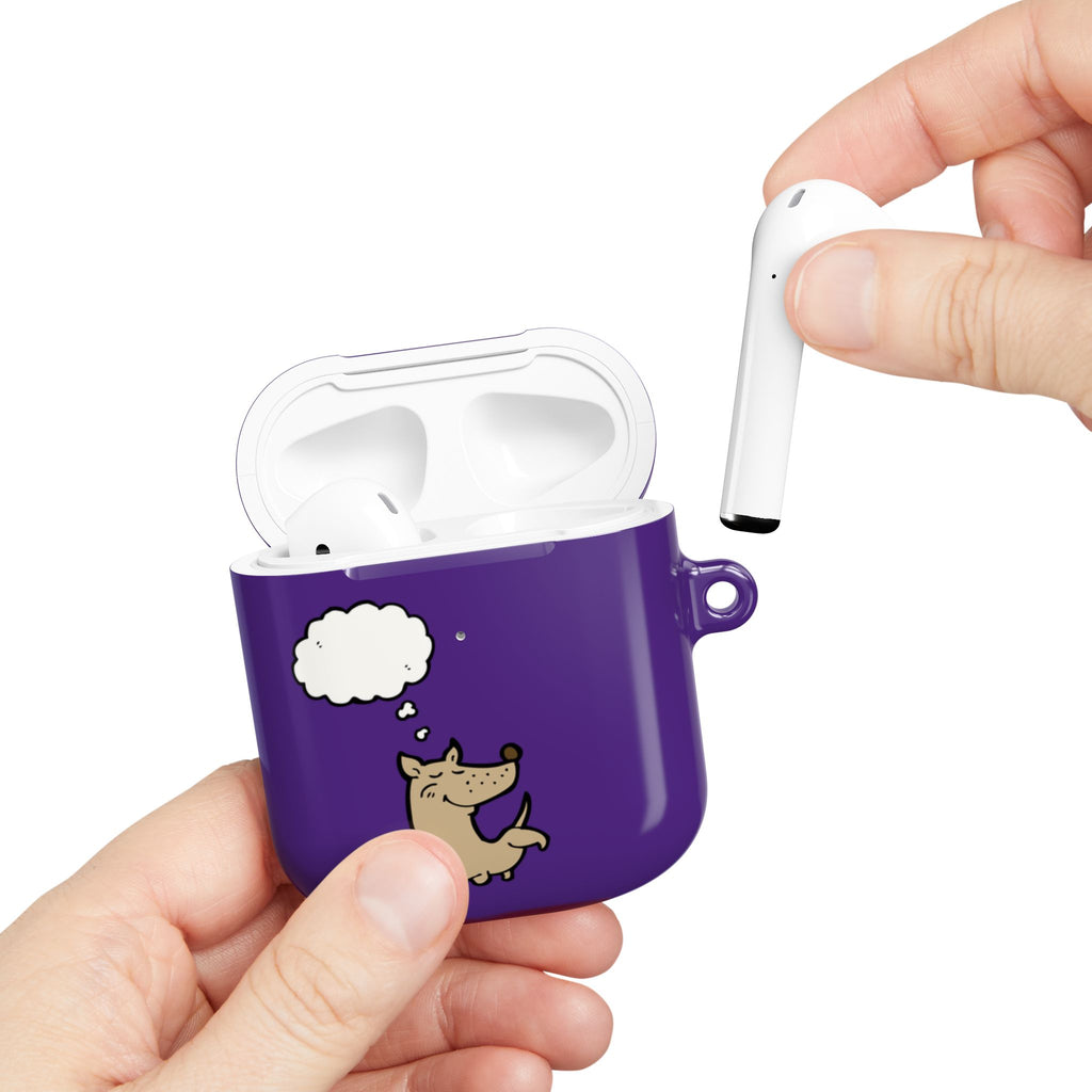 Happy Puppy Purple AirPods Case