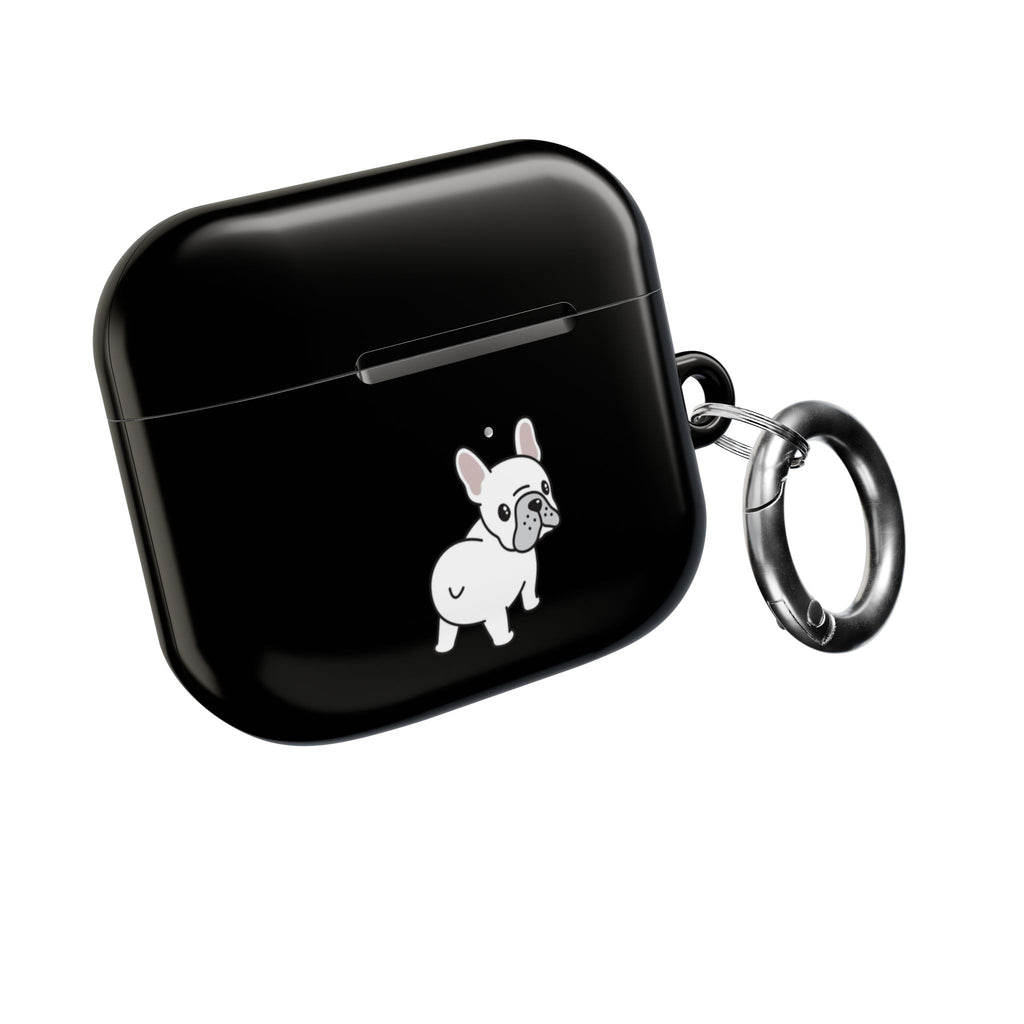 Cute French Bulldog AirPod Case - Black Protective Case