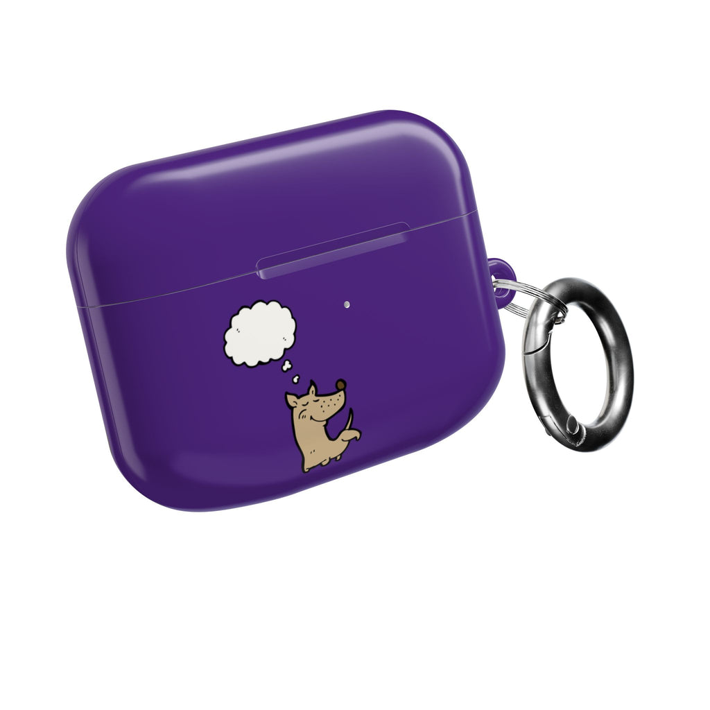 Happy Puppy Purple AirPods Case