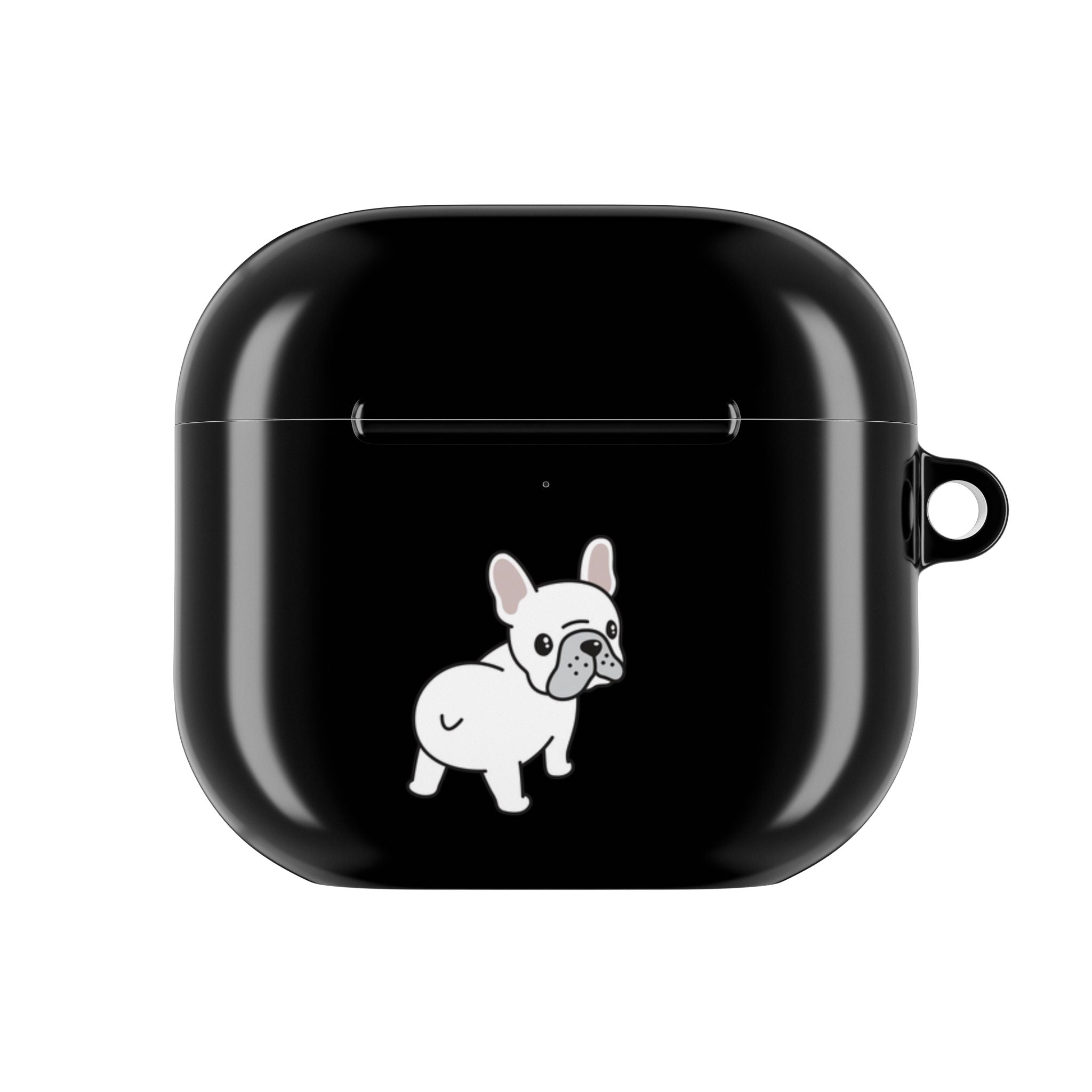 Cute French Bulldog AirPod Case - Black Protective Case