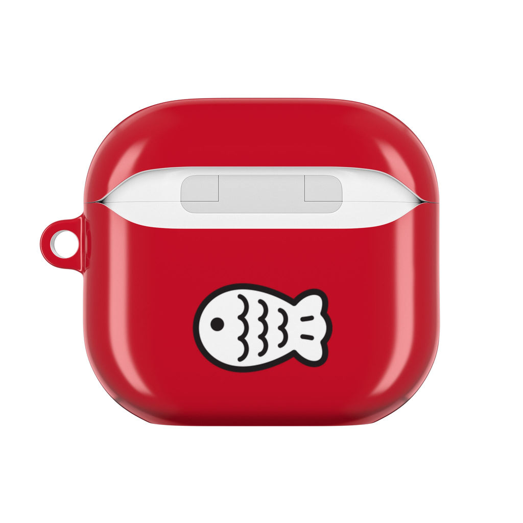 Lucky Japanese Cat & Fish Red AirPods or AirPods Pro Case