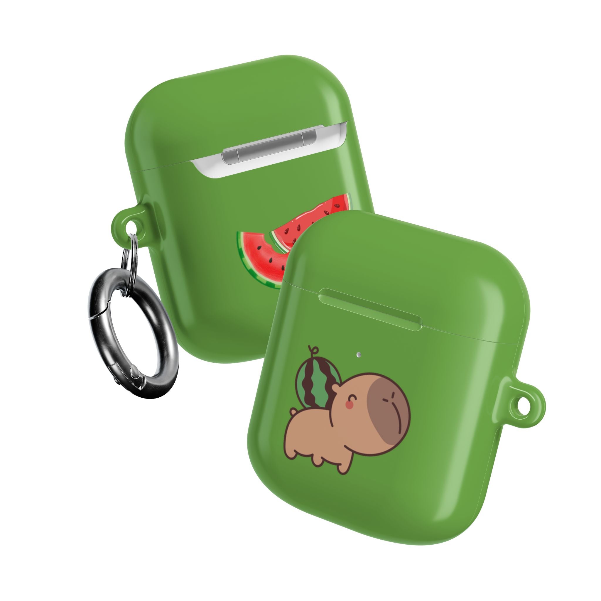 Capybara and Watermelons AirPods Case