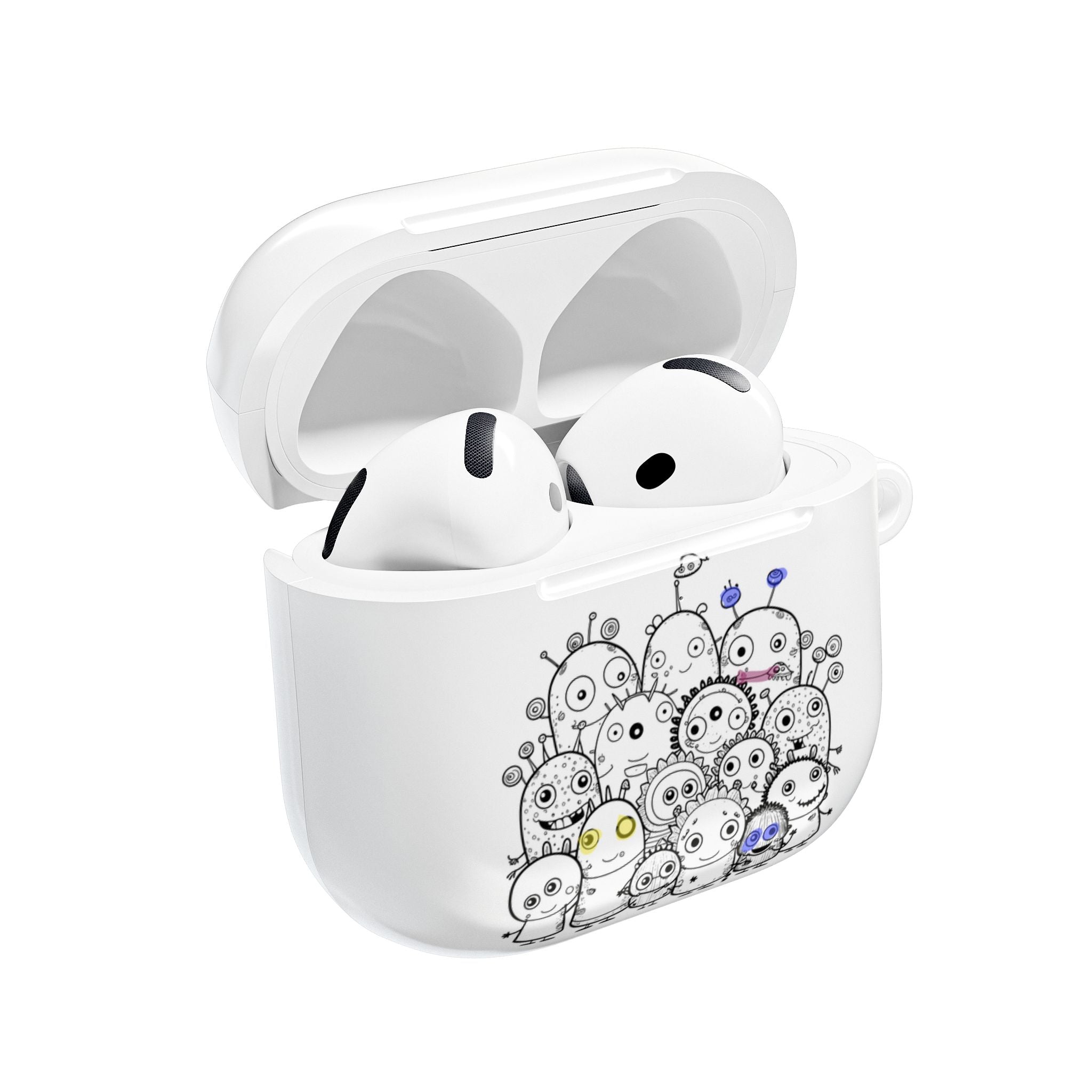 Cute Monster Crowd AirPods Case
