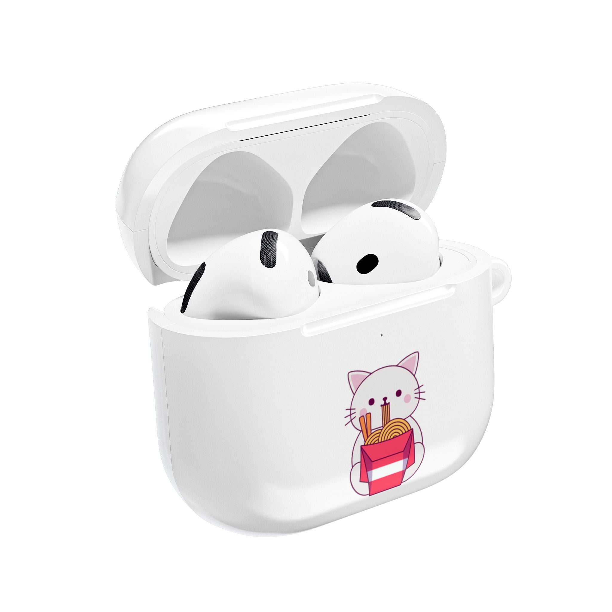 Kawaii Cat & Ramen Design AirPods Case Protective Wireless Earbud Cover