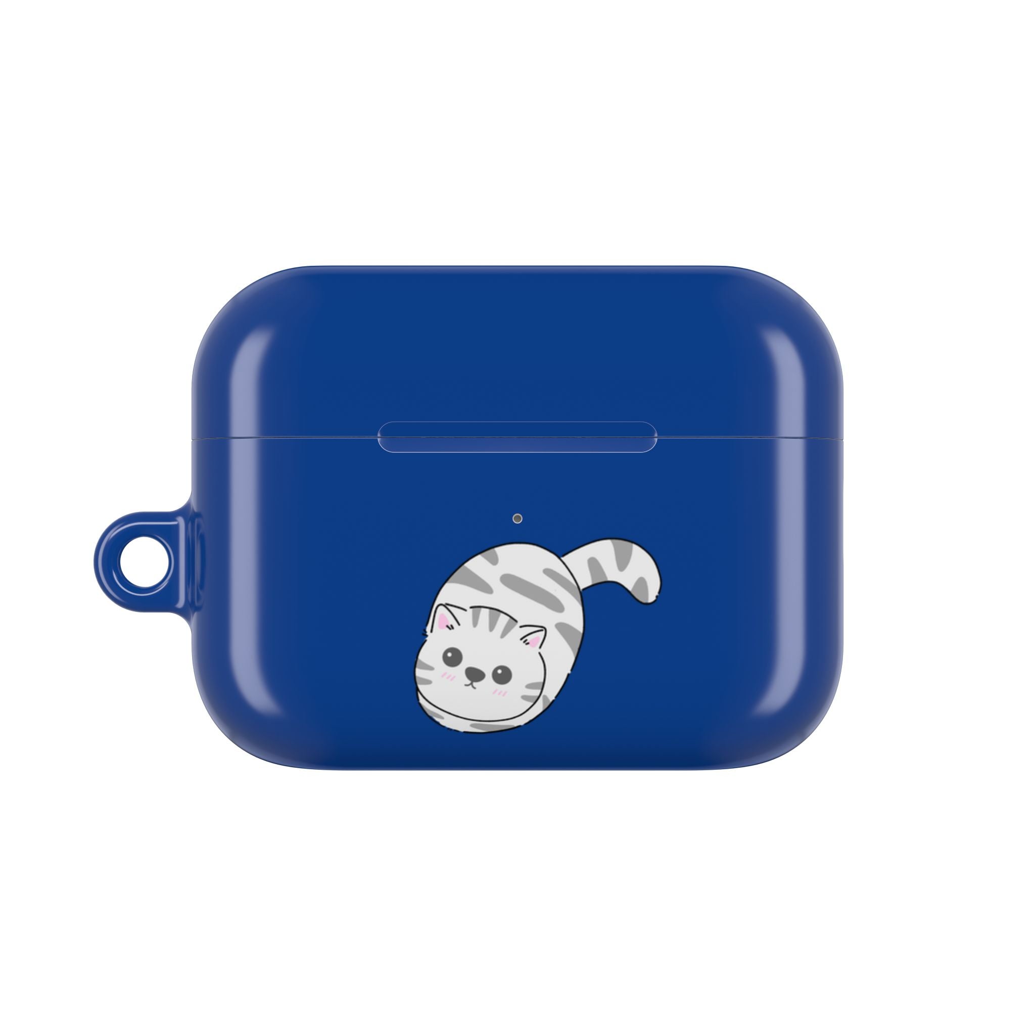 Cat & Fish AirPod Case - Cute Blue Protective AirPods Case