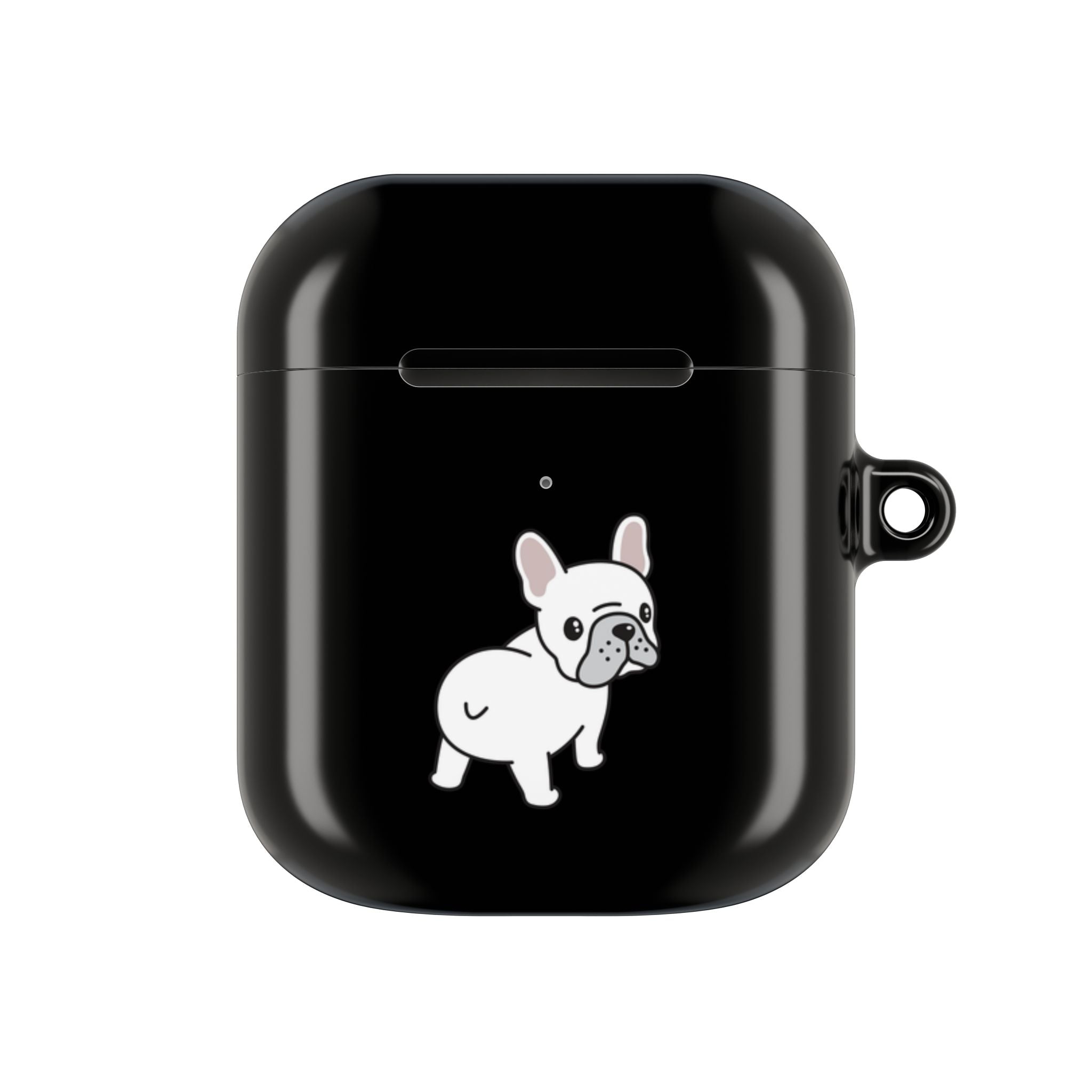 Cute French Bulldog AirPod Case - Black Protective Case