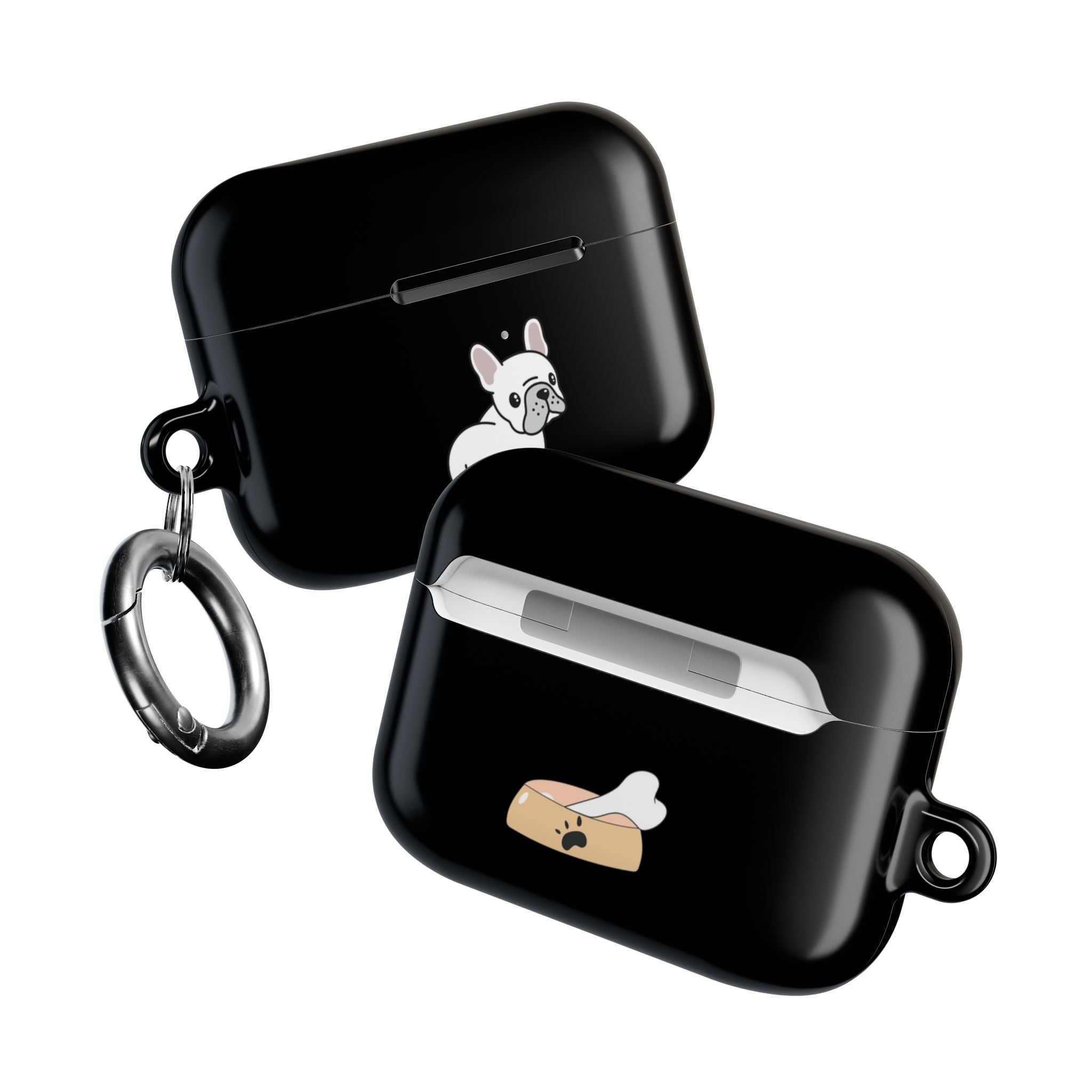 Cute French Bulldog AirPod Case - Black Protective Case