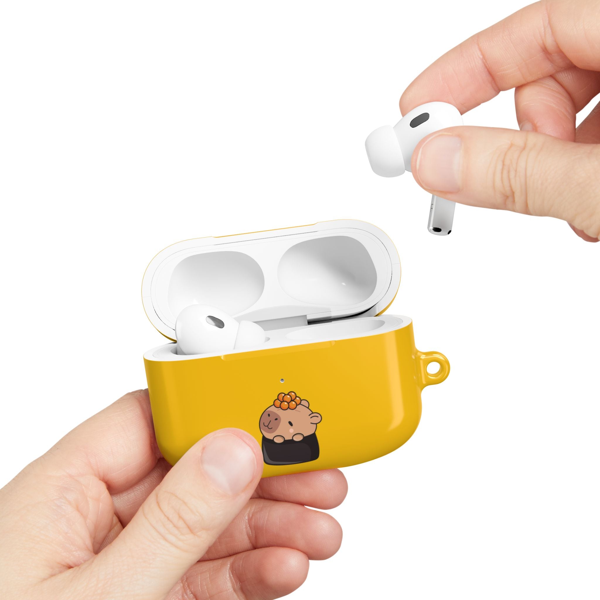 Cute Capybara and Oranges AirPods Case