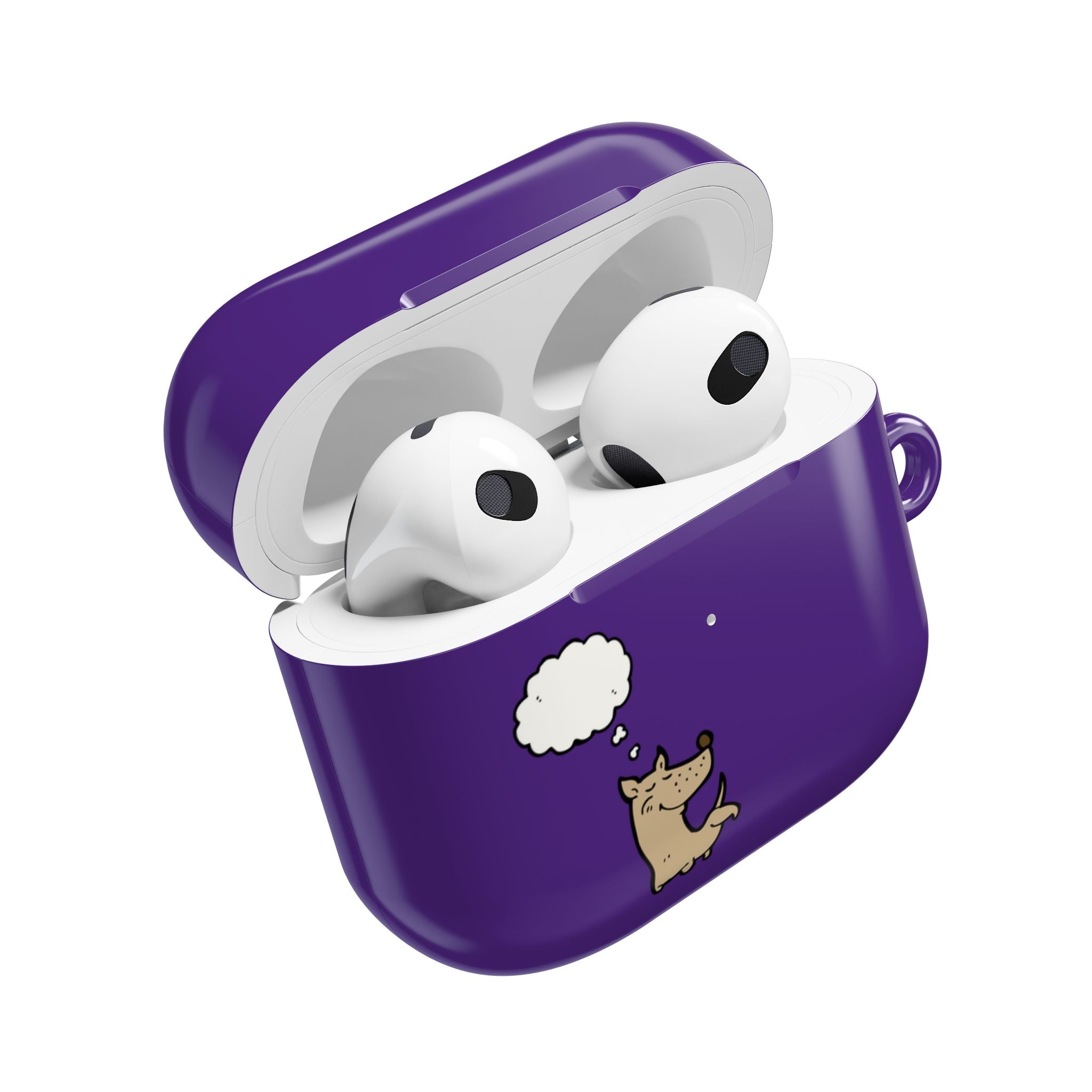 Happy Puppy Purple AirPods Case