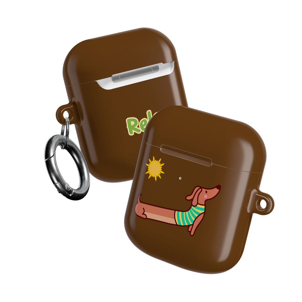 Dachshund 'Relax' AirPod Case - Cute Summer Dog Protective Cover