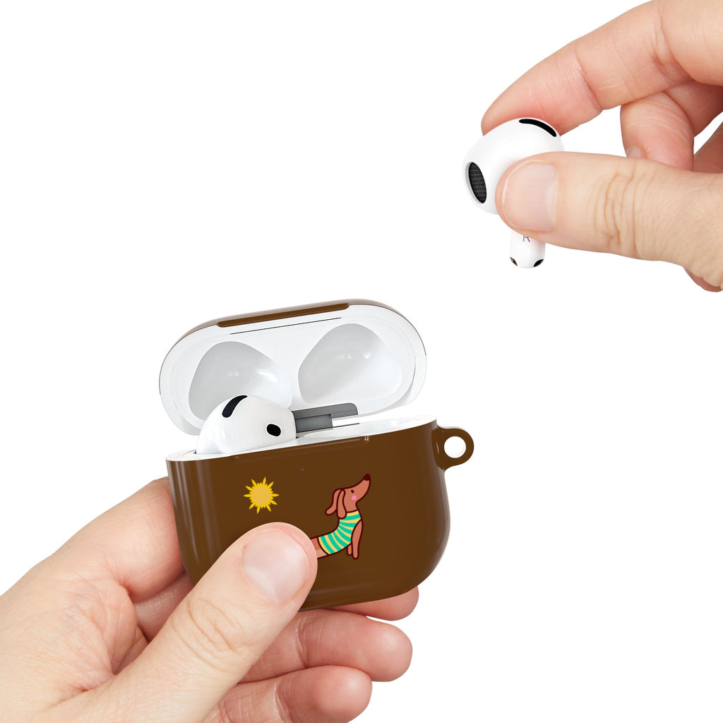 Dachshund 'Relax' AirPod Case - Cute Summer Dog Protective Cover
