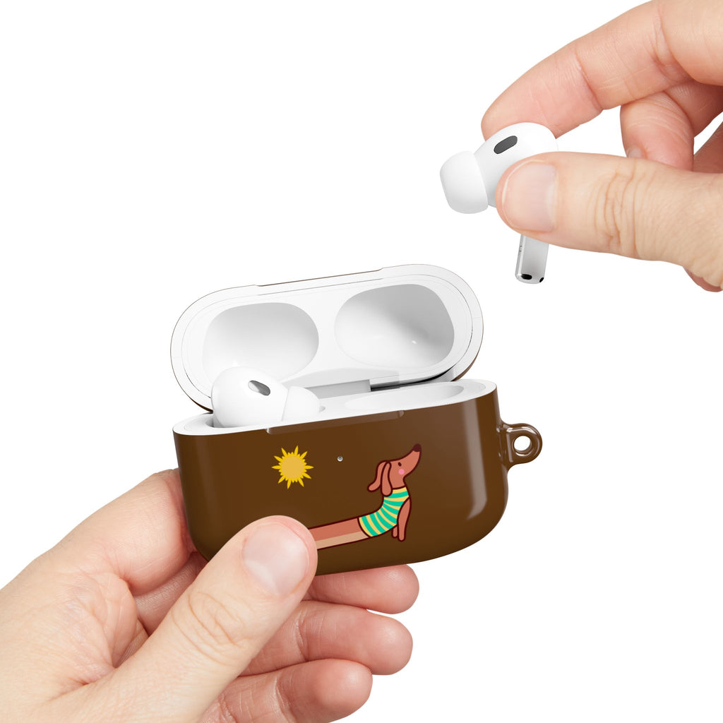Dachshund 'Relax' AirPod Case - Cute Summer Dog Protective Cover