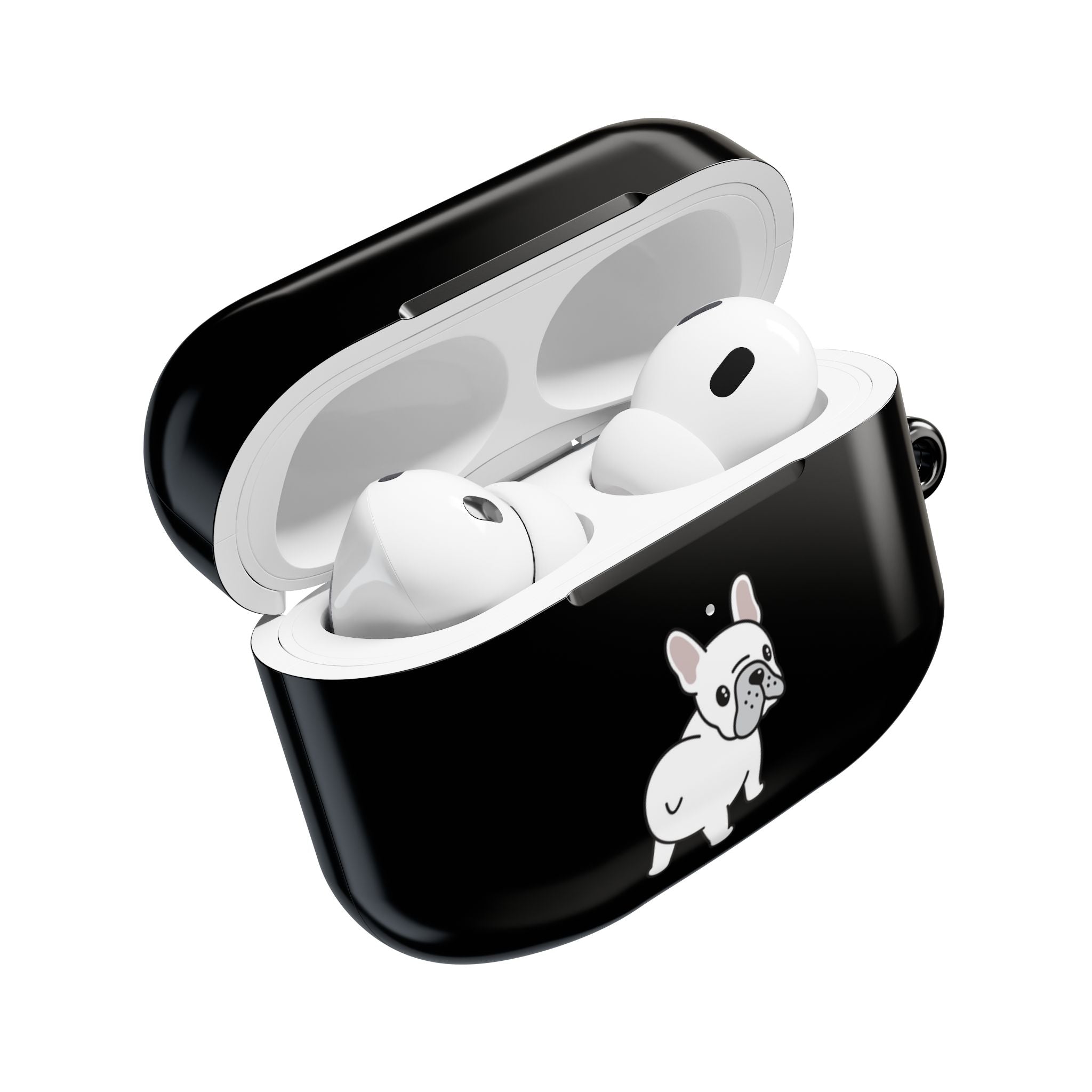 Cute French Bulldog AirPod Case - Black Protective Case
