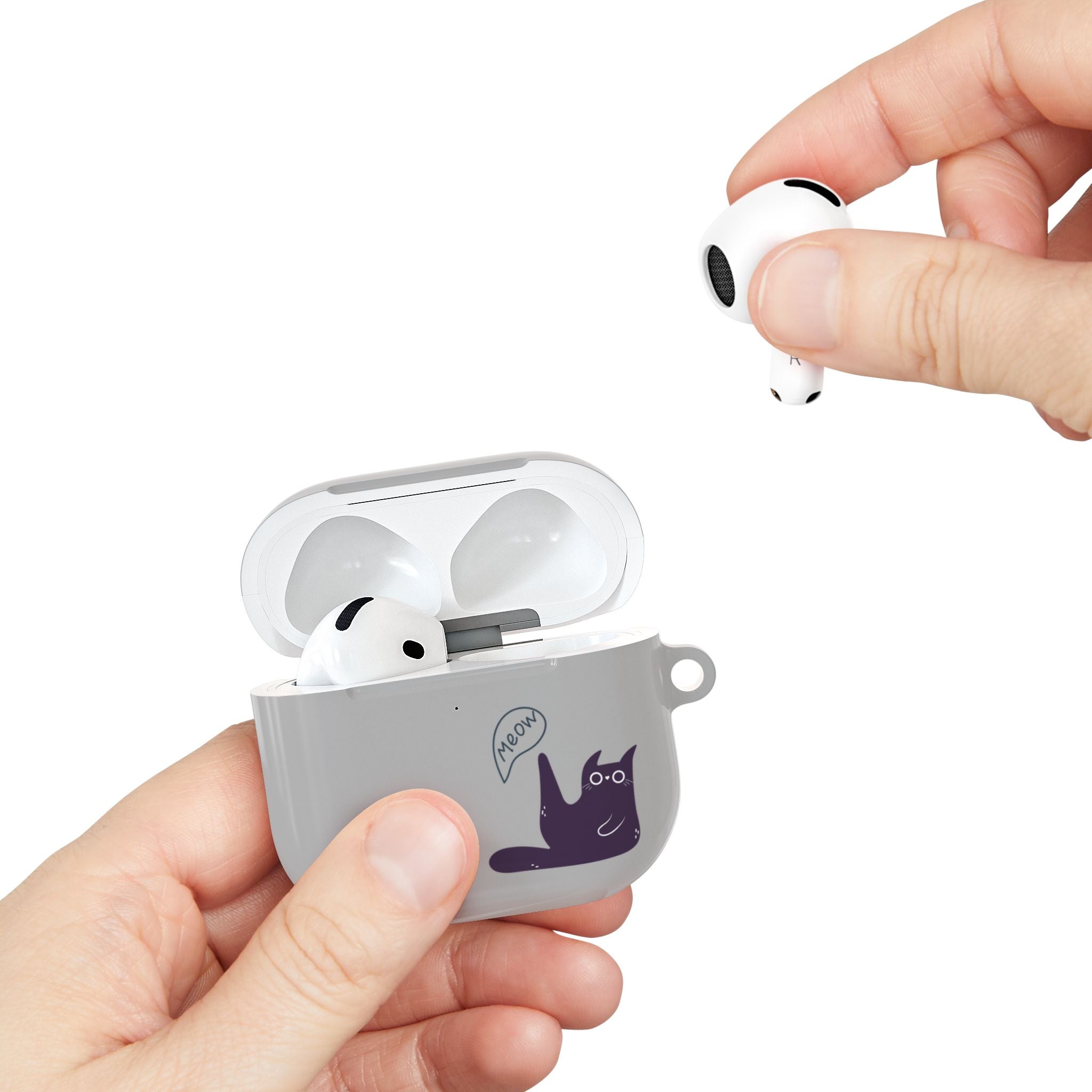 AirPods case with a Meowing Cat Kawaii