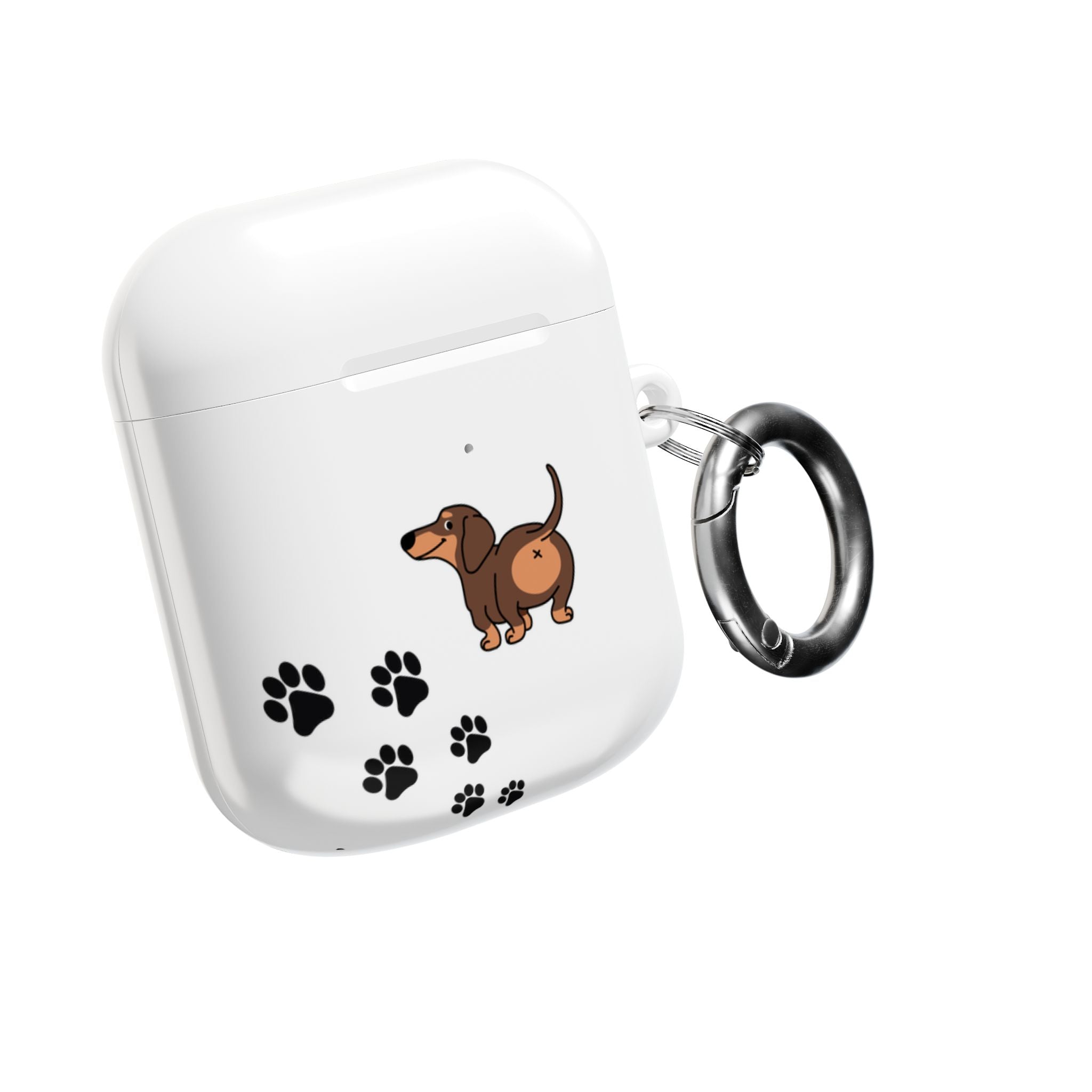 Staring Dachshund White AirPods or AirPods Pro Case