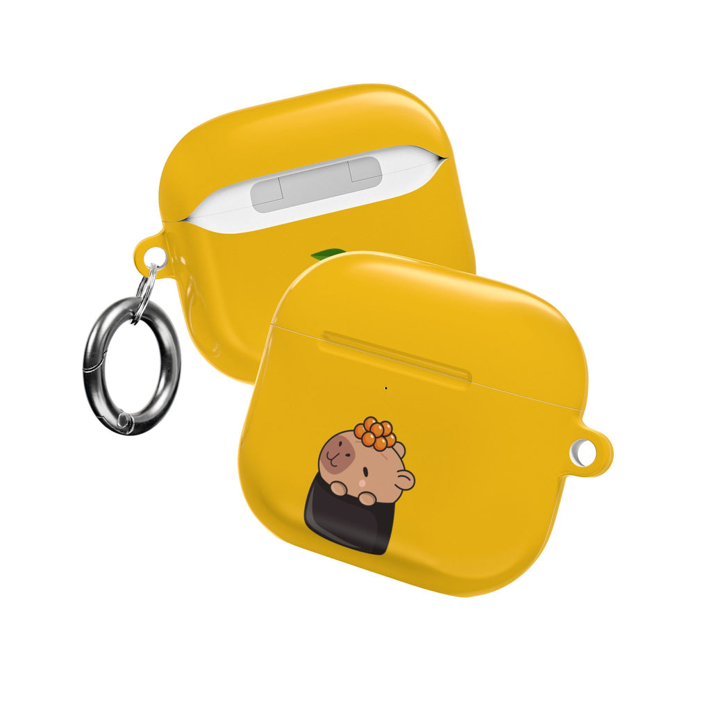 Cute Capybara and Oranges AirPods Case