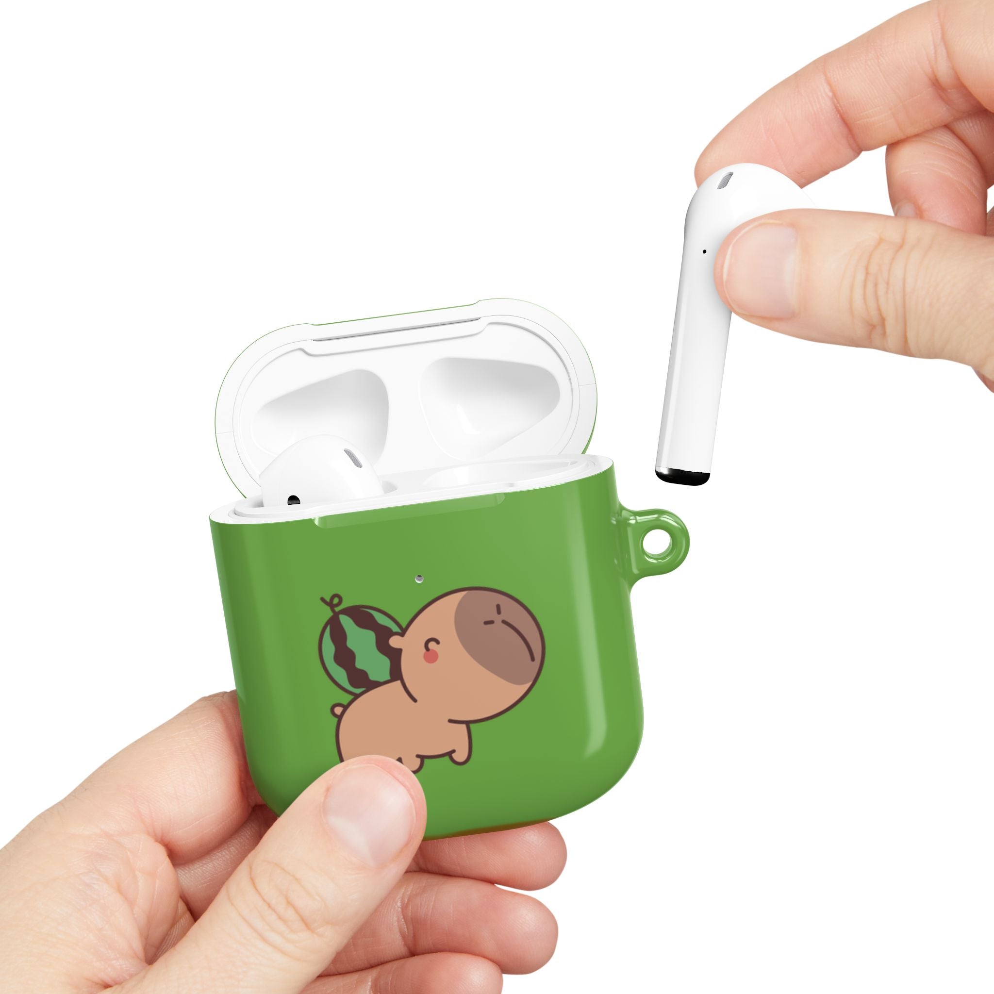 Capybara and Watermelons AirPods Case