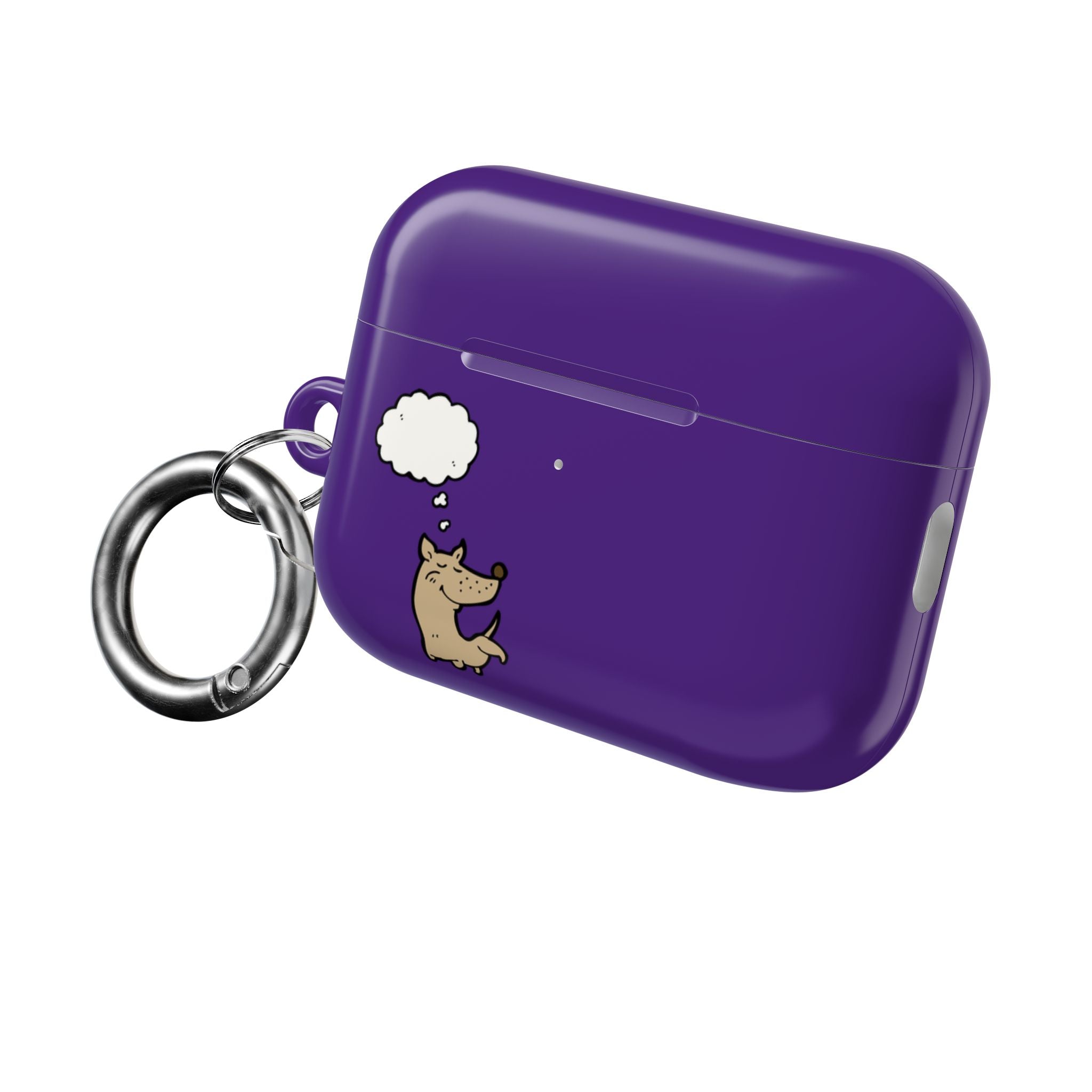Happy Puppy Purple AirPods Case