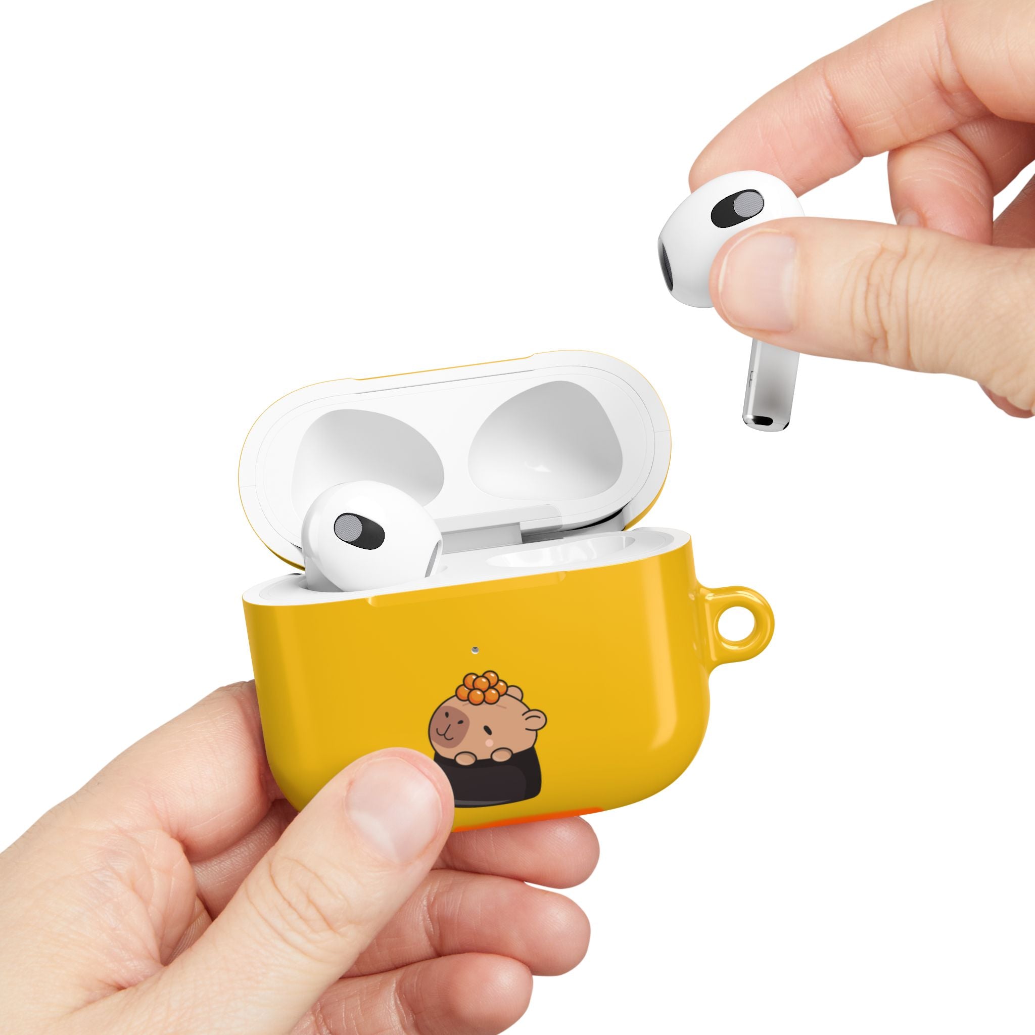 Cute Capybara and Oranges AirPods Case