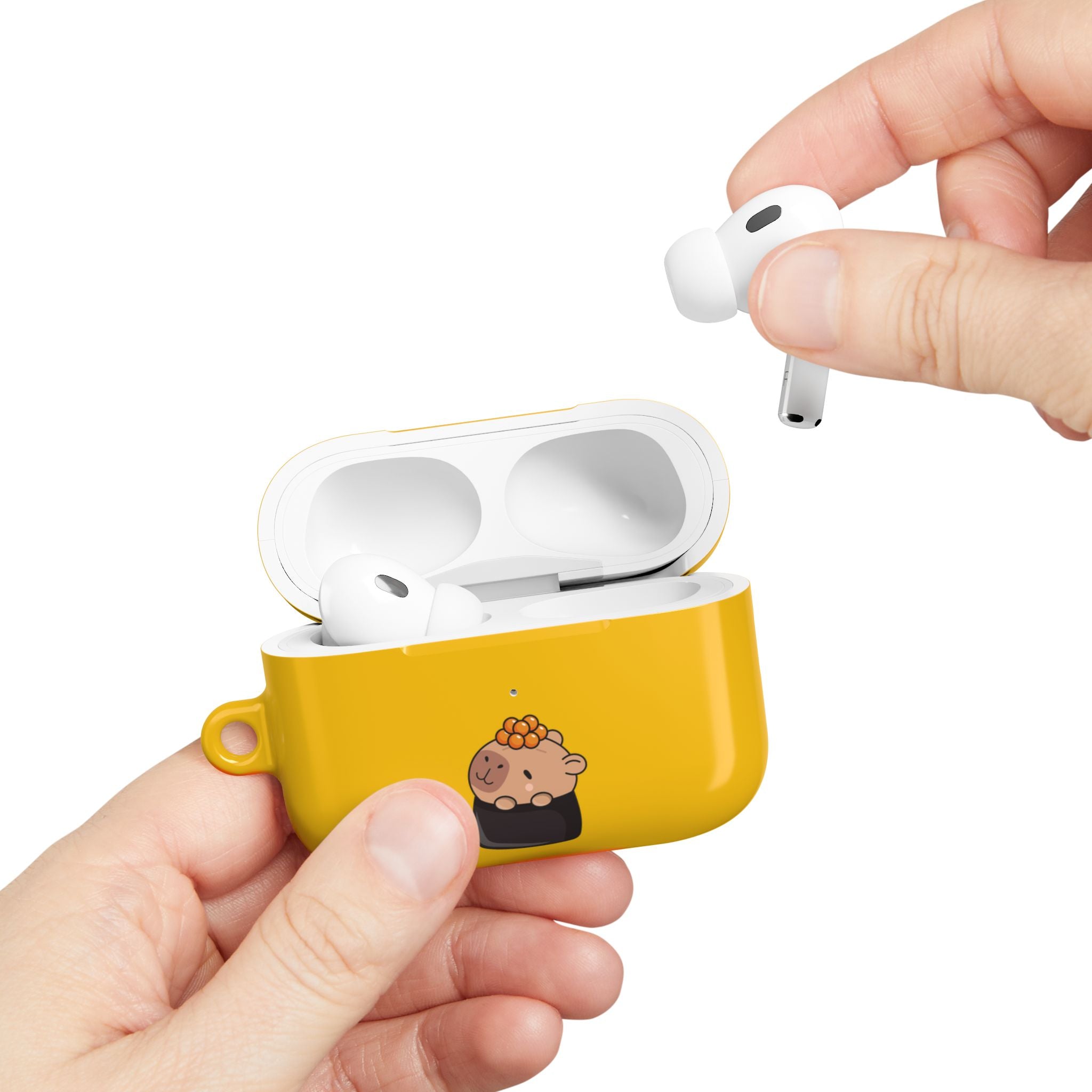 Cute Capybara and Oranges AirPods Case