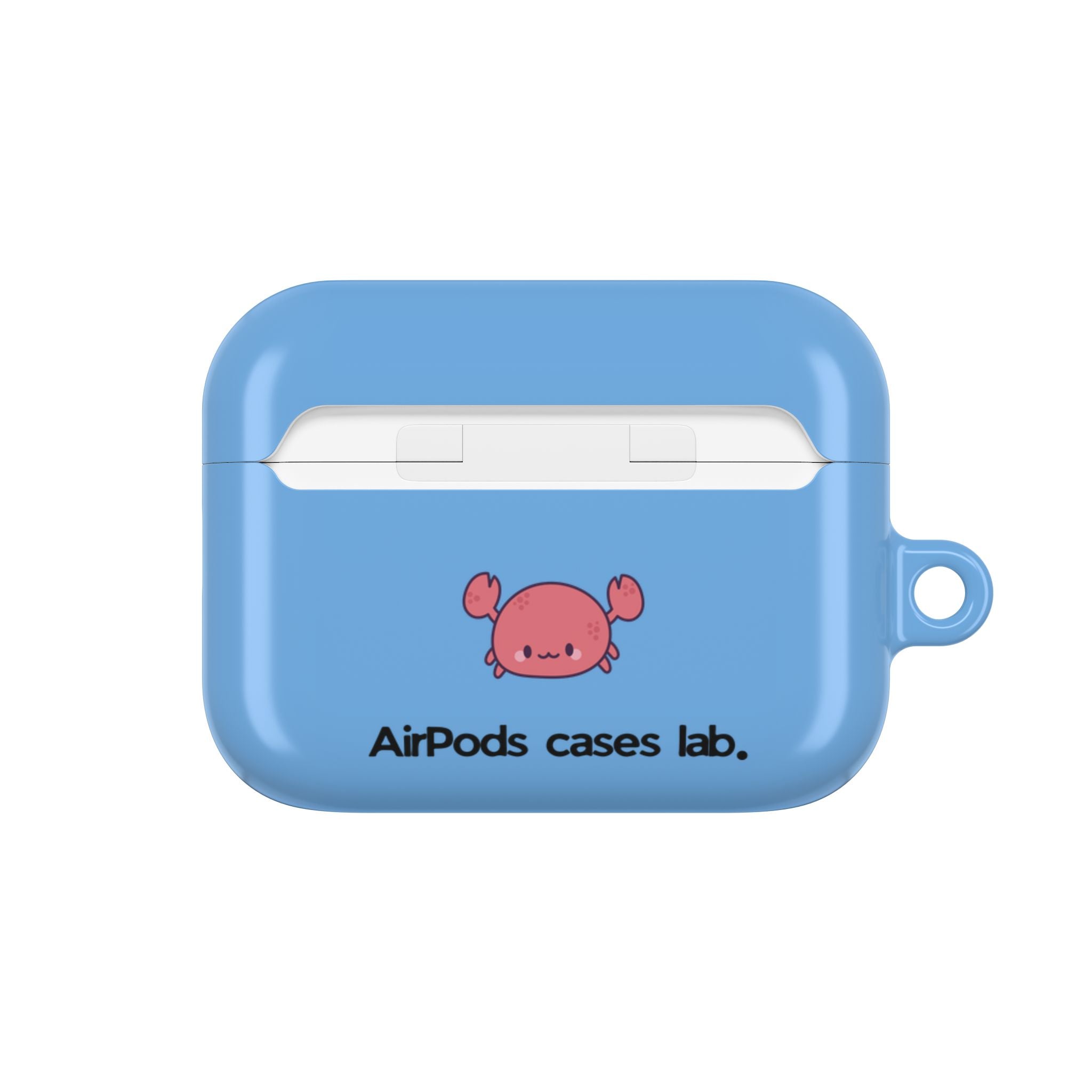 Cute Dachshund Dog & Crab Summer AirPod Case - Blue Beach Swim Float Design