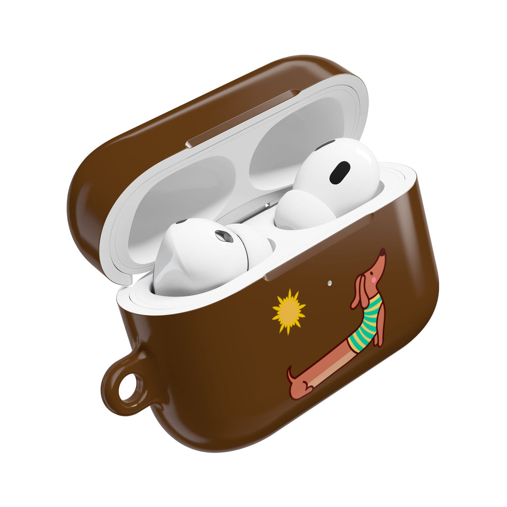 Dachshund 'Relax' AirPod Case - Cute Summer Dog Protective Cover